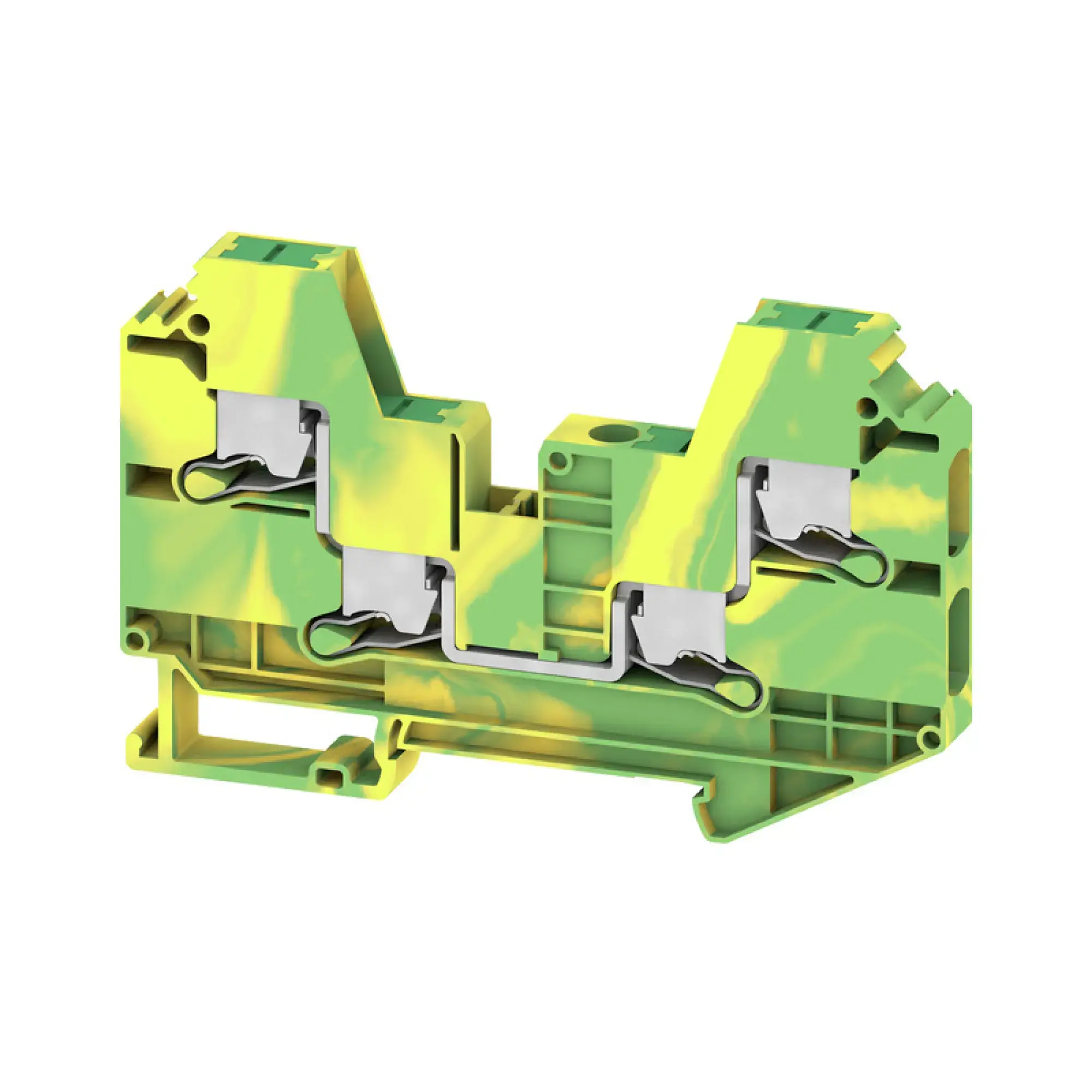 Weidmüller 3037460000 PE terminal, SNAP IN, Green/yellow, 6 mm², 1000 V, Number of connections: 4, Number of levels: 1, TS 35, V-0, Wemid (img_001) Weidmüller 3037460000 PE terminal, SNAP IN, Green/yellow, 6 mm², 1000 V, Number of connections: 4, Number of levels: 1, TS 35, V-0, Wemid (img_001)