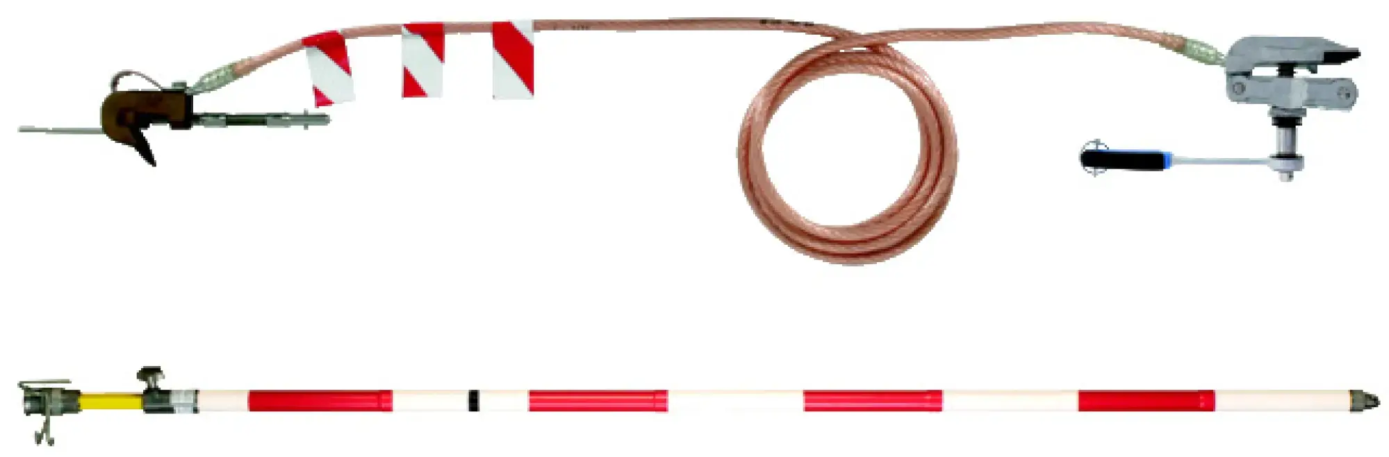 Dehn 750221 Earthing device f. railways f. overhead lines (profile-free),ratchet, hook -KIT- (img_001)