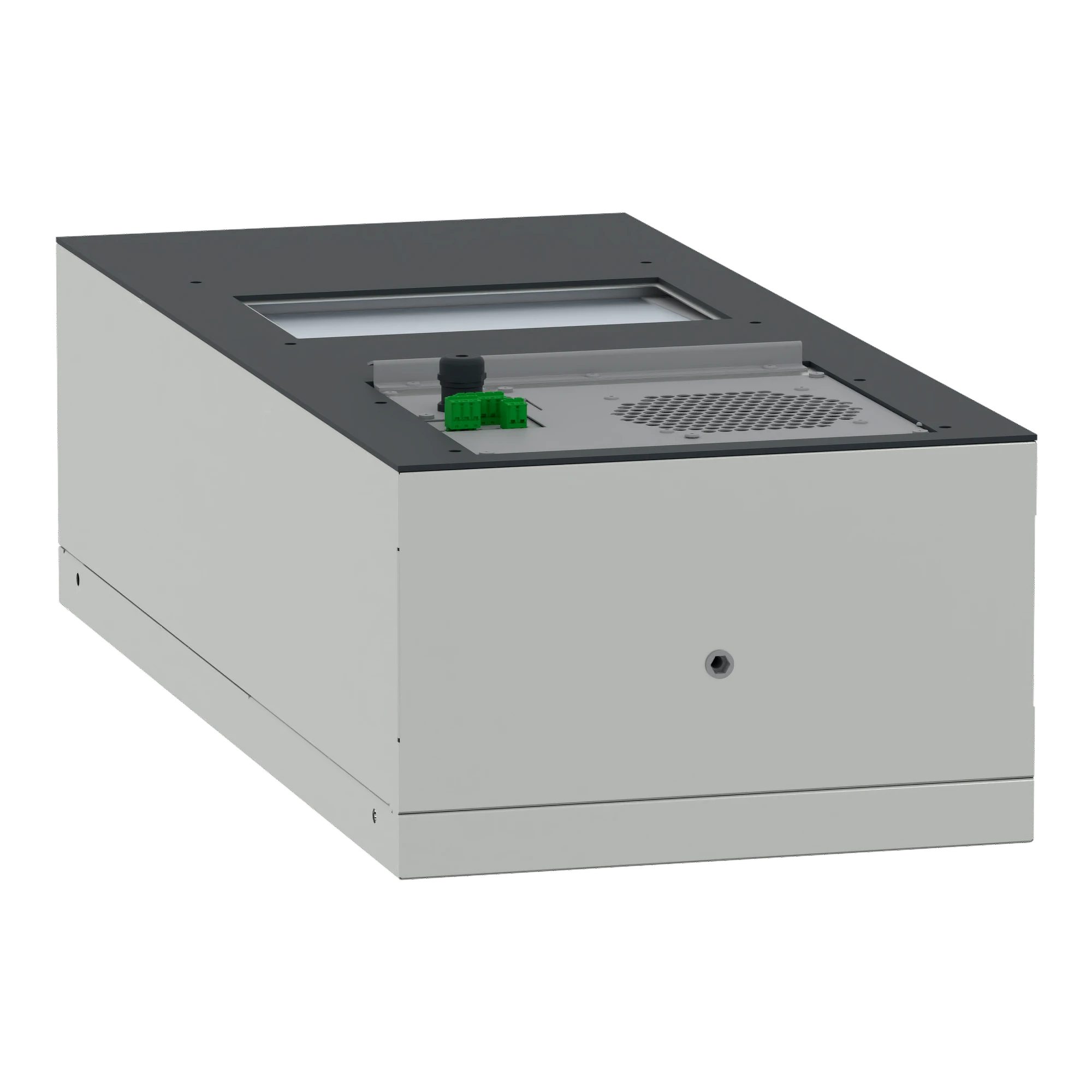 Schneider Electric NSYCU1K2P4DG Wall-mounted cooling unit, connected, Climasys CU, 1kW, 2-pole, 400/460V, 50/60Hz, IP55 (img_007) Schneider Electric NSYCU1K2P4DG Wall-mounted cooling unit, connected, Climasys CU, 1kW, 2-pole, 400/460V, 50/60Hz, IP55 (img_007)
