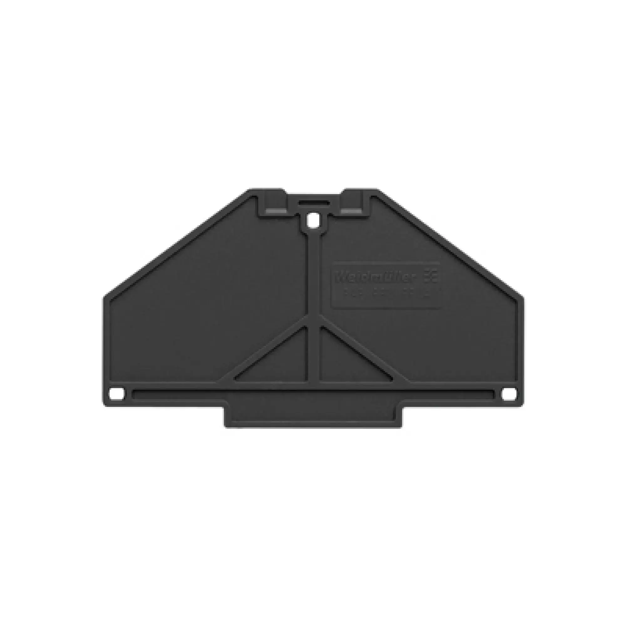 Weidmüller 1173750000 End plate (terminals), black, Height: 70 mm, Width: 3 mm, V-0, Polycarbonate (img_001) Weidmüller 1173750000 End plate (terminals), black, Height: 70 mm, Width: 3 mm, V-0, Polycarbonate (img_001)