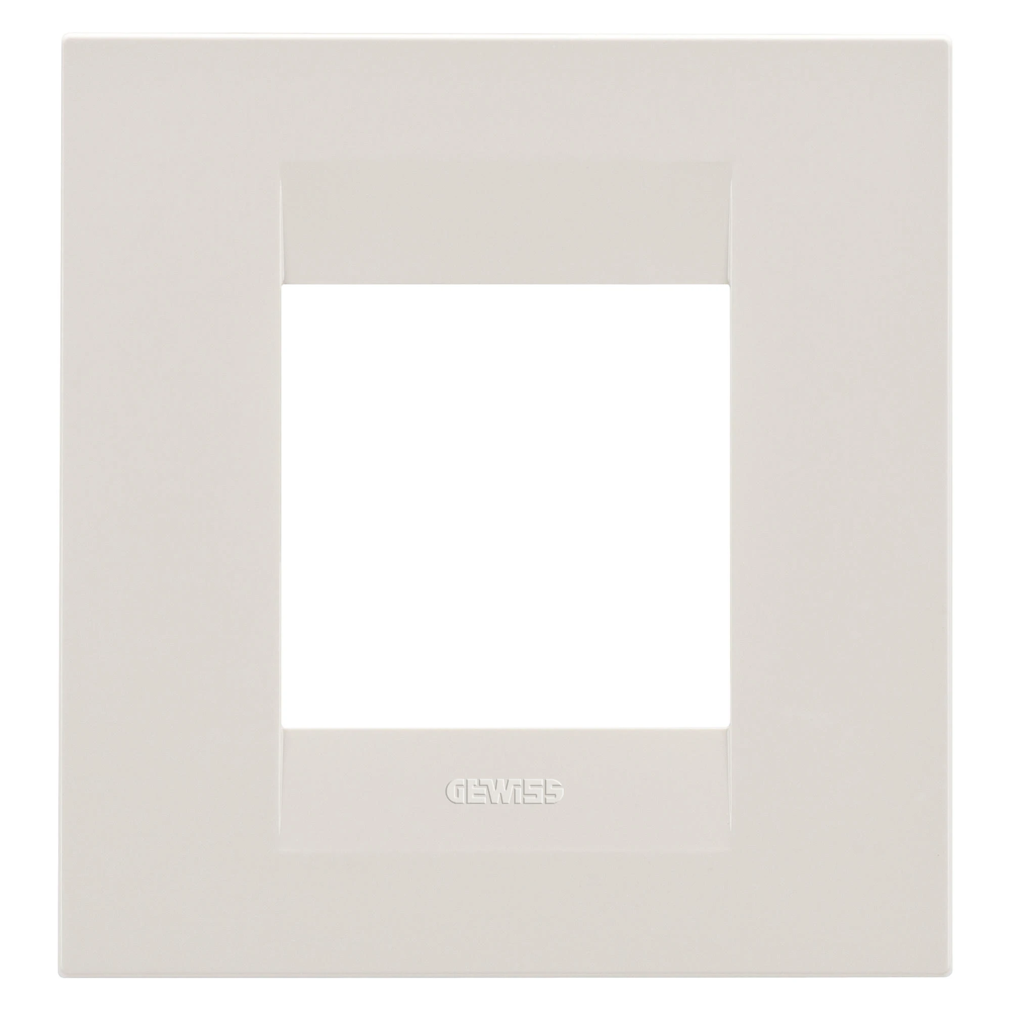 GEWISS GW16422TI GEO INTERNATIONAL PLATE - IN TECHNOPOLYMER - 2 MODULES - IVORY - CHORUSMART (img_001)