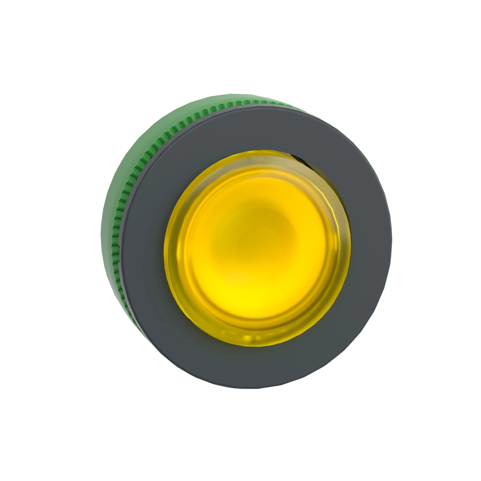 Schneider Electric ZB5FW183 Illuminated pushbutton, front element, Harmony XB5F, plastic, 30mm, yellow, protruding, for universal LED (img_004)