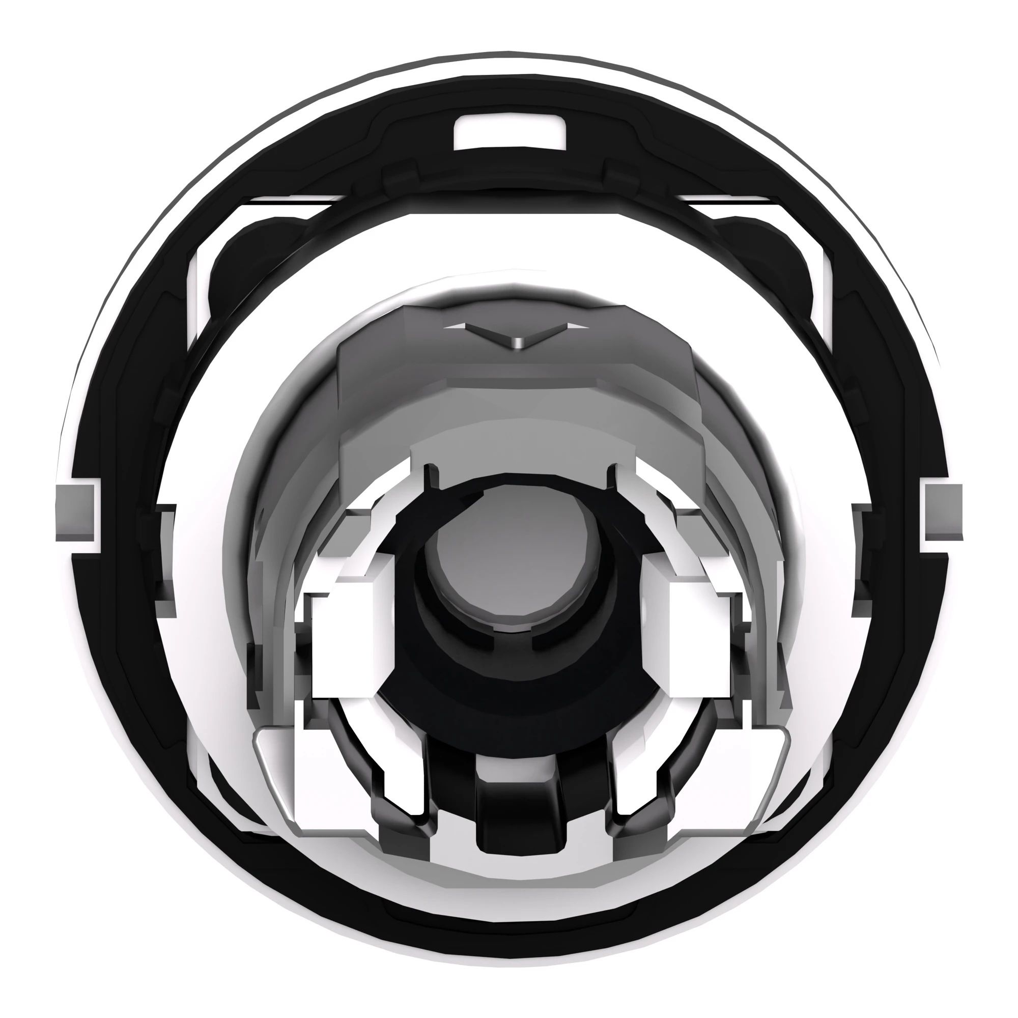 Schneider Electric ZB4FK1263 Illuminated selector switch, front element, Harmony XB4F, metal, 30mm, blue, for universal LED, 2 positions, latching (img_002)