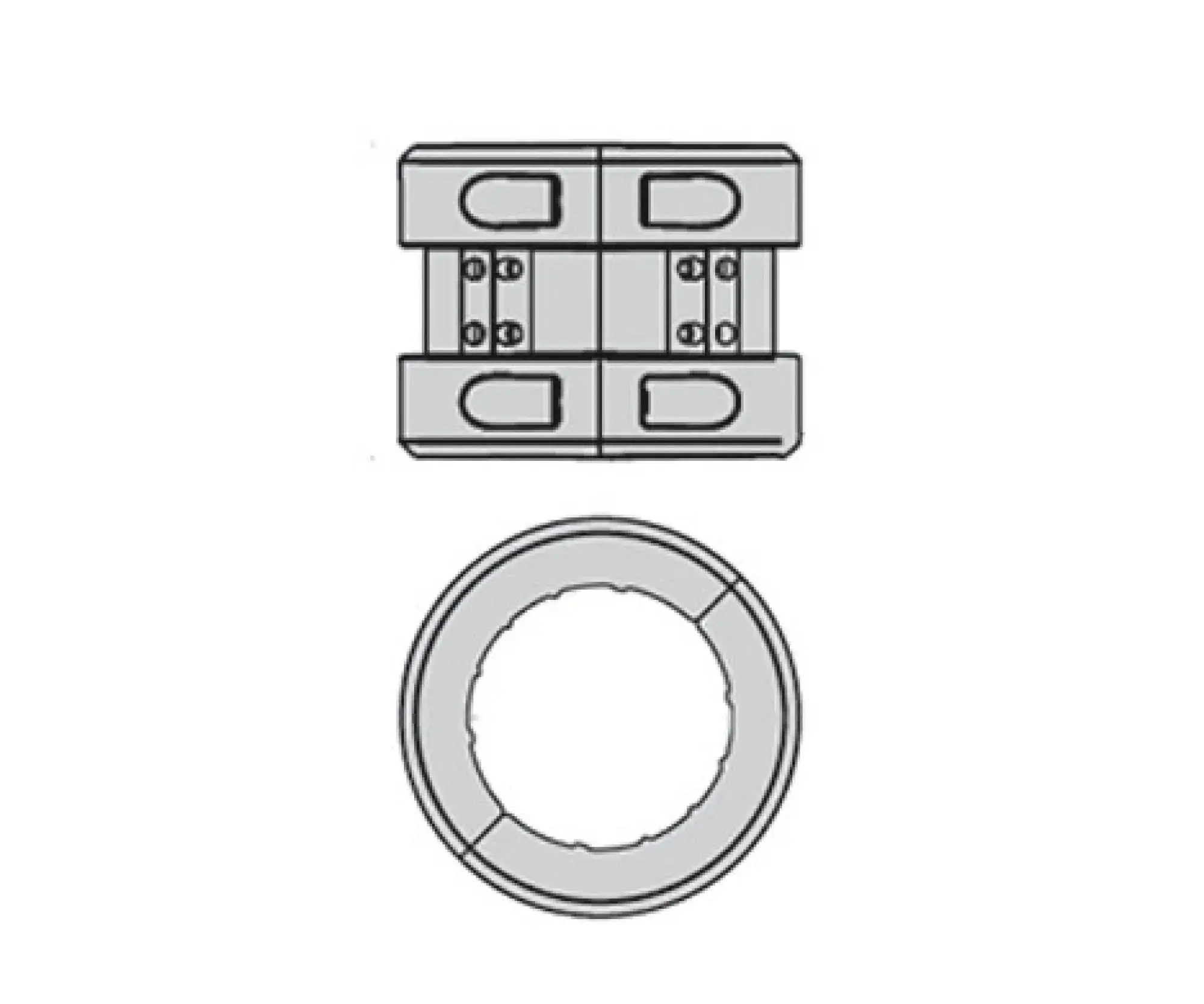 Performance iN Lighting 14099696 Gleitlagerung lackiertes Aluminium, geeignet für Masten mit Ø 90 mm 14099696 (img_001)