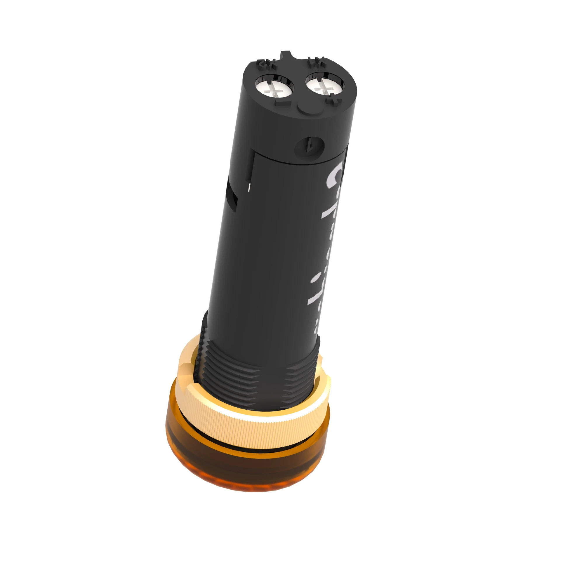 Schneider Electric XVLA335 Indicator light, Harmony XVL, 12mm, yellow, protected LED, 24V DC, threaded connection (img_007)