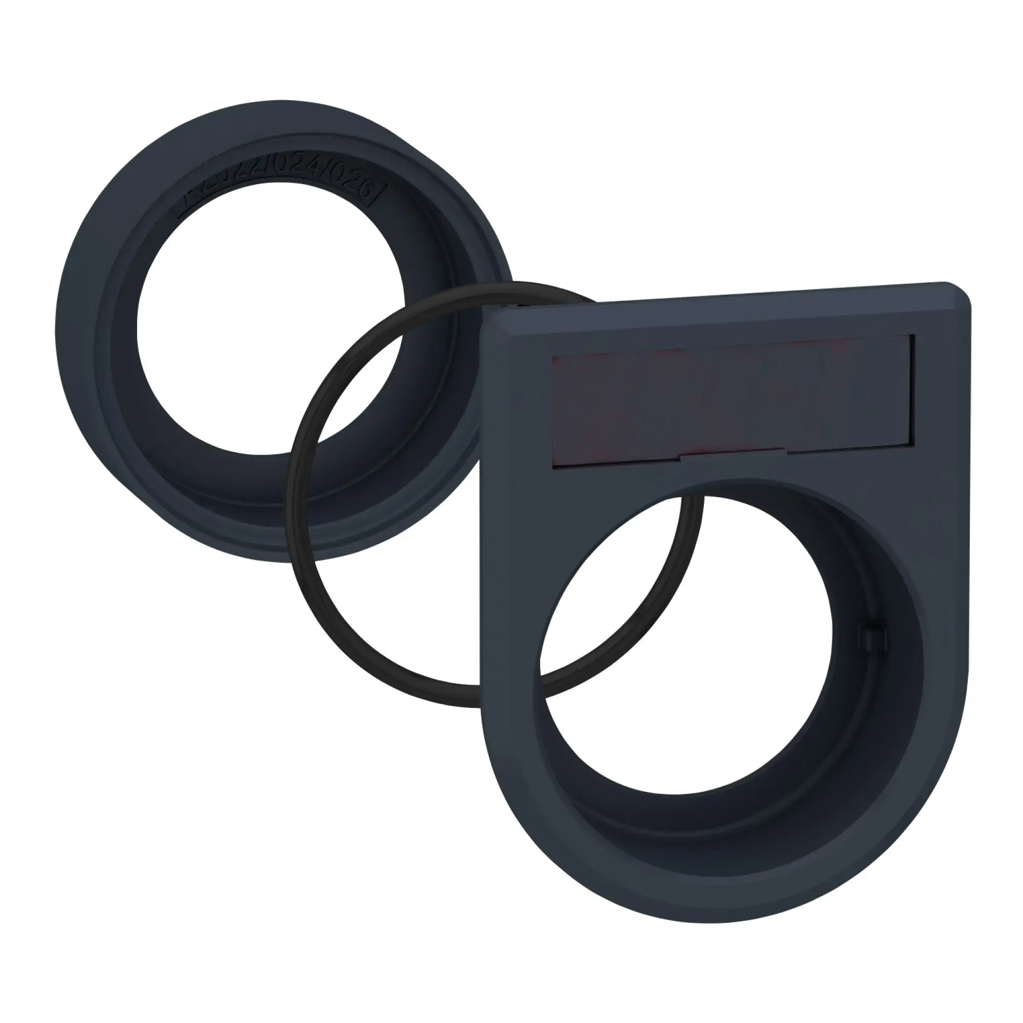 Schneider Electric ZB5AZ024 Mounting kit for flush mounting, Harmony XB5, plastic, for 22mm selector switches/indicator pushbuttons in 30mm, single-line (img_002) Schneider Electric ZB5AZ024 Mounting kit for flush mounting, Harmony XB5, plastic, for 22mm selector switches/indicator pushbuttons in 30mm, single-line (img_002)