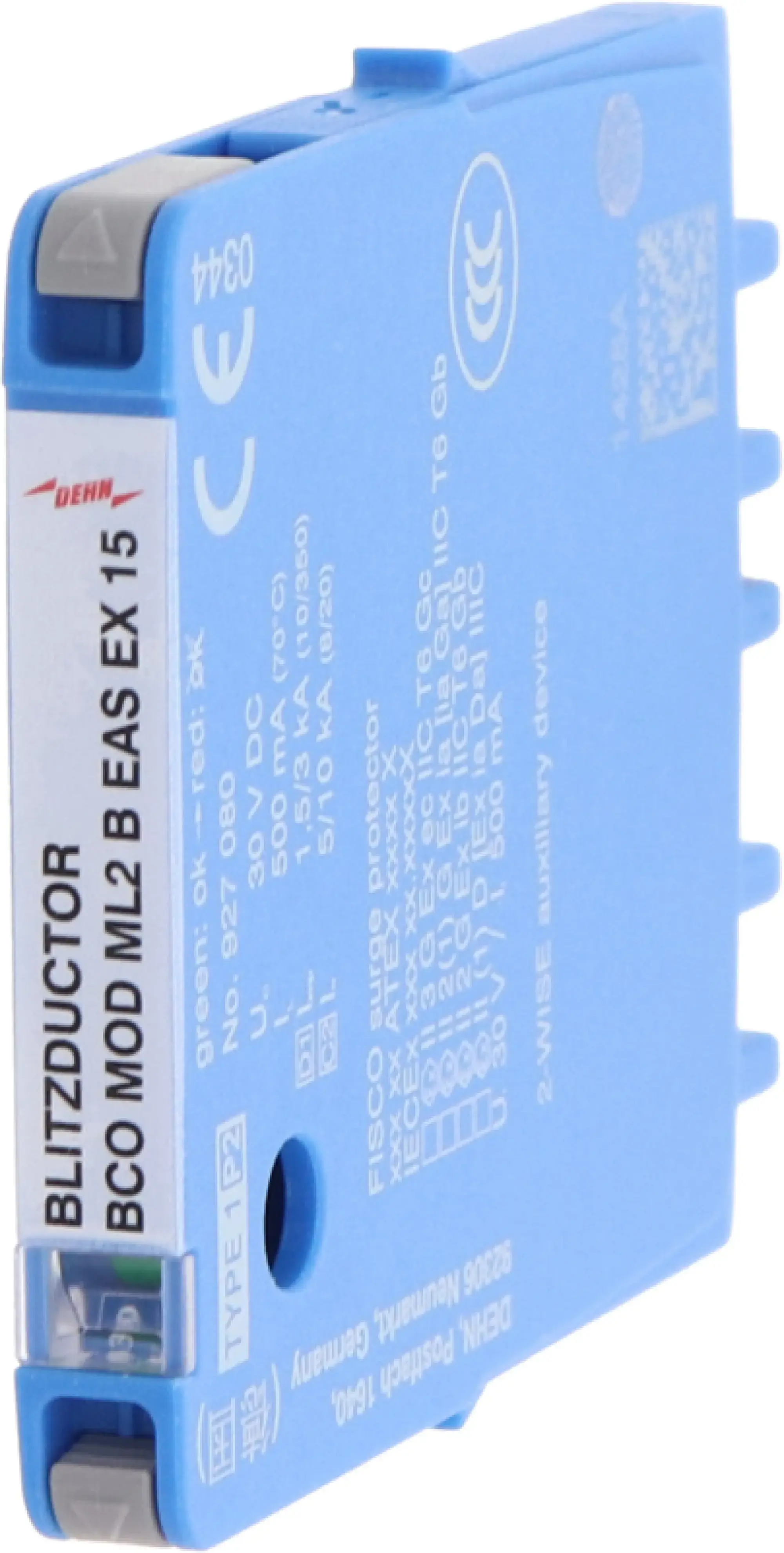 Dehn 927080 UeS-Ableiter Schutzmodul fuer 1 Doppelader BLITZDUCTORconnect mit Defektanzeige (img_001)