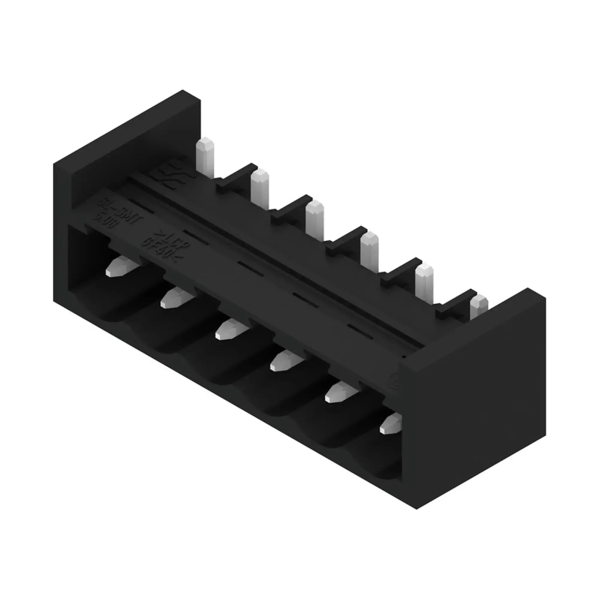 Weidmüller 1877630000 PCB connector (board connection), 320 V, 27.5 A, Pitch in mm: 5.08, Number of poles: 6, THT/THR solder connection, Tape (img_001)