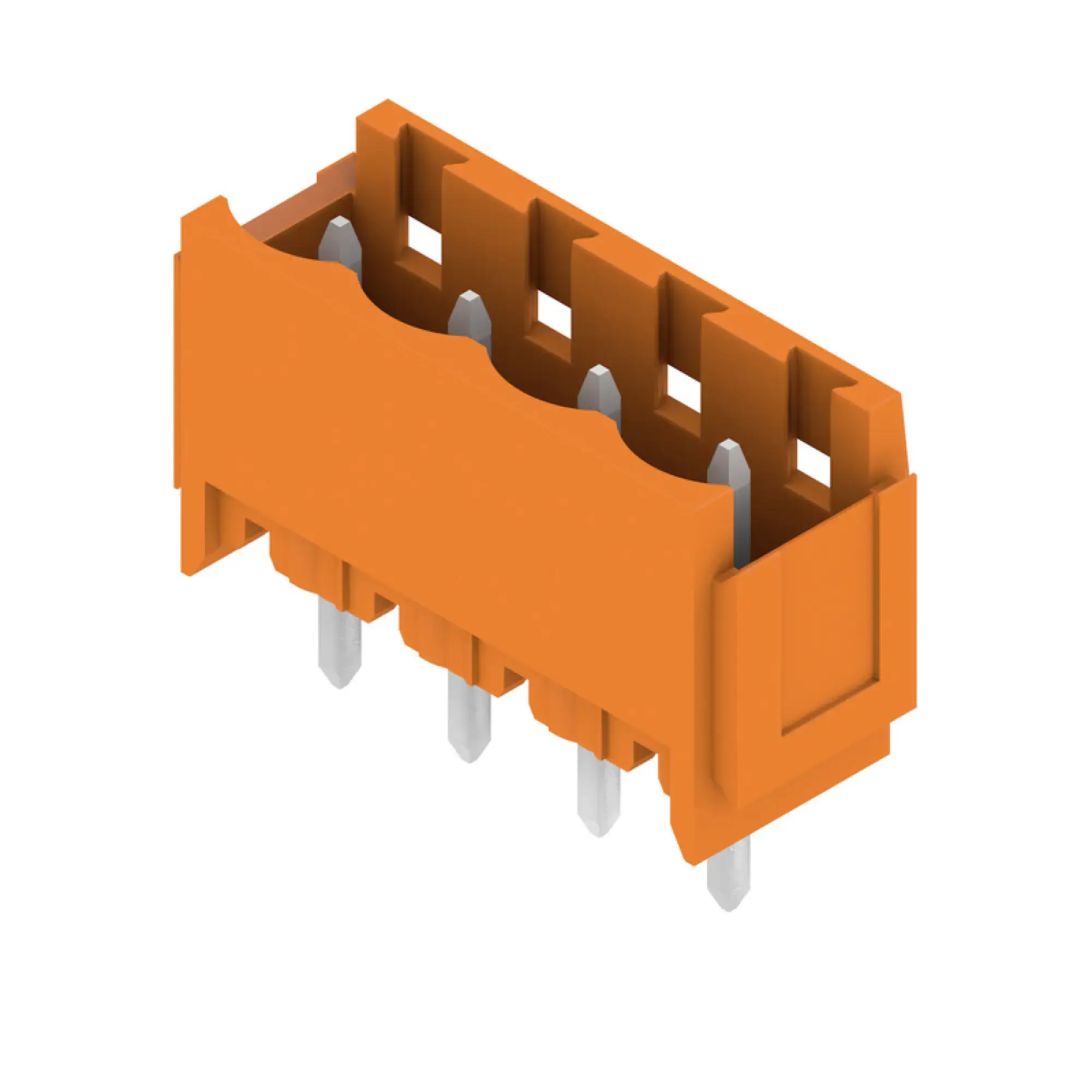 Weidmüller 2496210000 PCB connector (board connection), 320 V, 24 A, Pitch in mm: 5.08, Number of poles: 4, THT solder connection, Box (img_001)