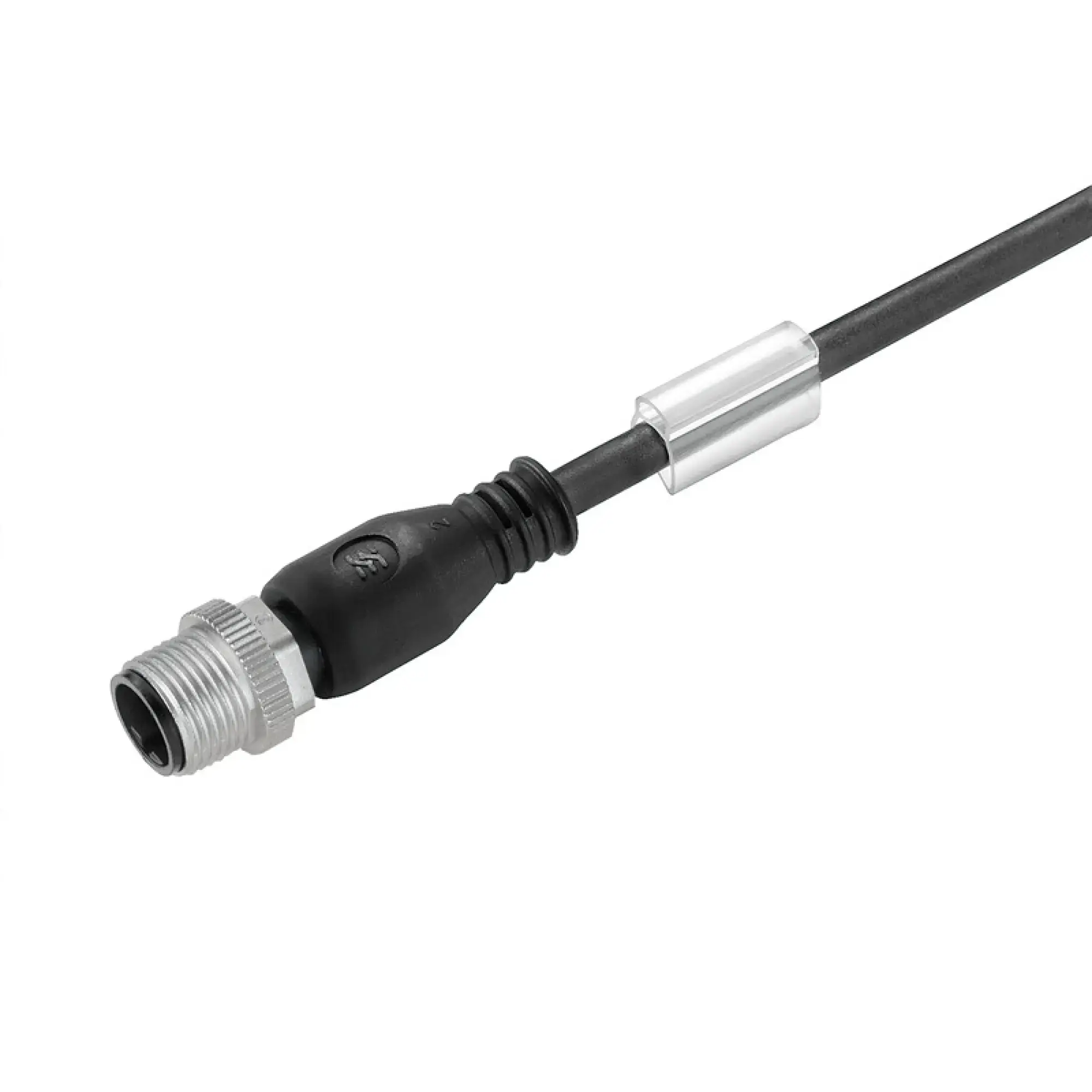 Weidmüller 1021770500 Sensor-actuator Cable (assembled), One end without connector, M12, Number of poles: 4, pin, straight, LED: No, Cable length: 5 m, Shielded: No (img_001)