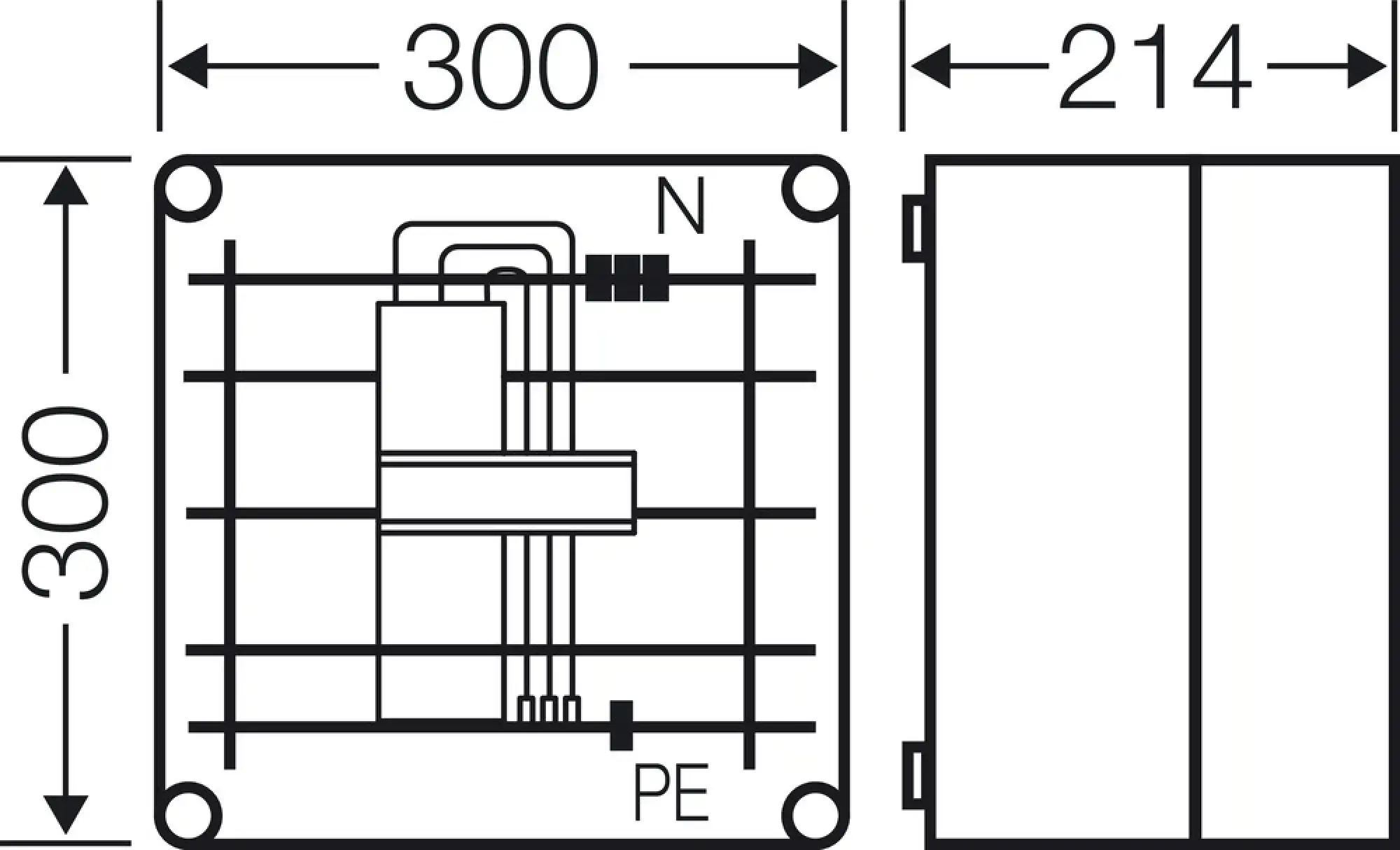 Hensel 2000795 Mi mit 1x3pol. Adapter f. Hauptleitungs- schutzsch.,a. Sammels.,250A,5polig, Mi 6202 (img_003)
