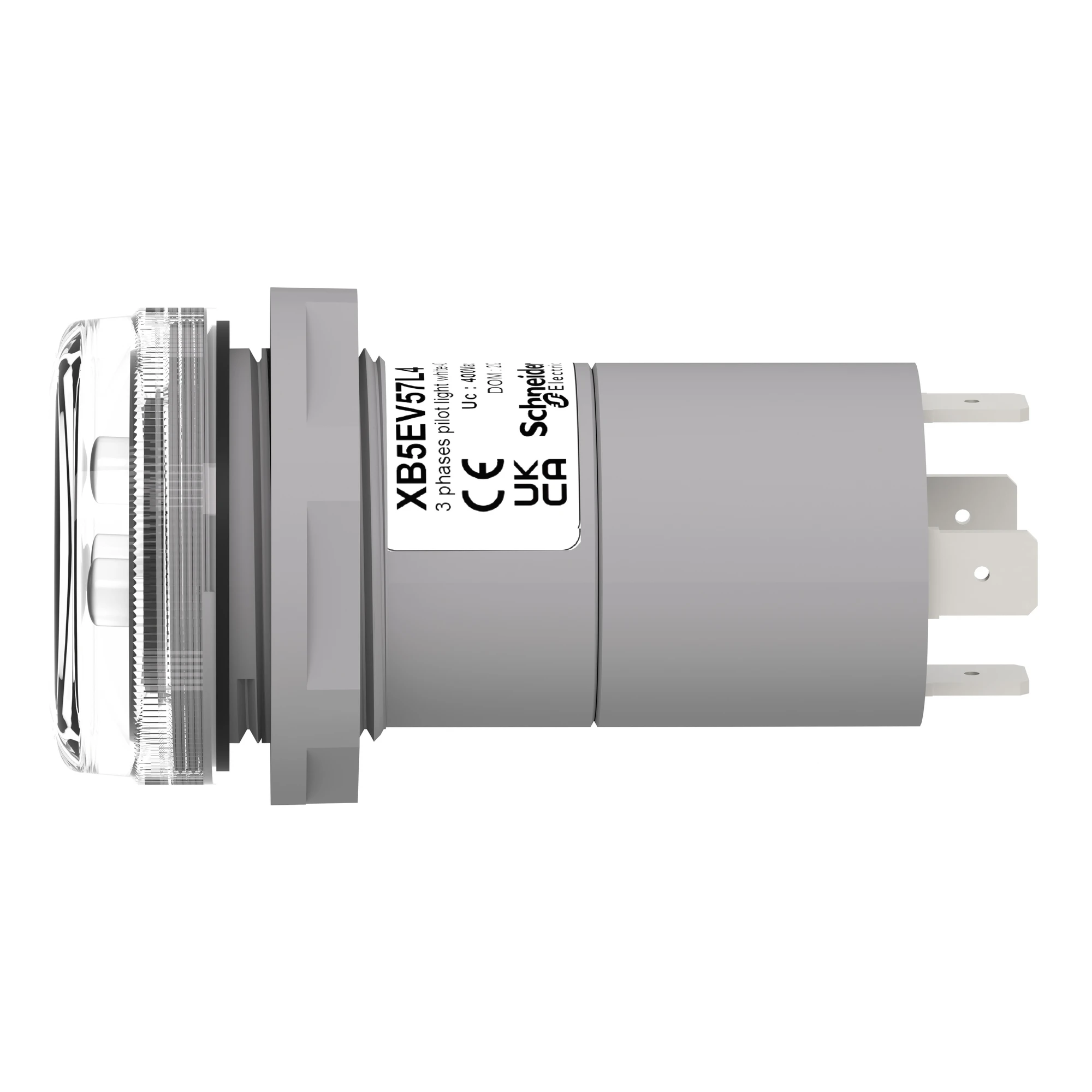 Schneider Electric XB5EV57L4 3-phase pilot light, Harmony XB5, plastic, phase indicator light, clear LEDs, 30mm, 400V AC (img_005) Schneider Electric XB5EV57L4 3-phase pilot light, Harmony XB5, plastic, phase indicator light, clear LEDs, 30mm, 400V AC (img_005)