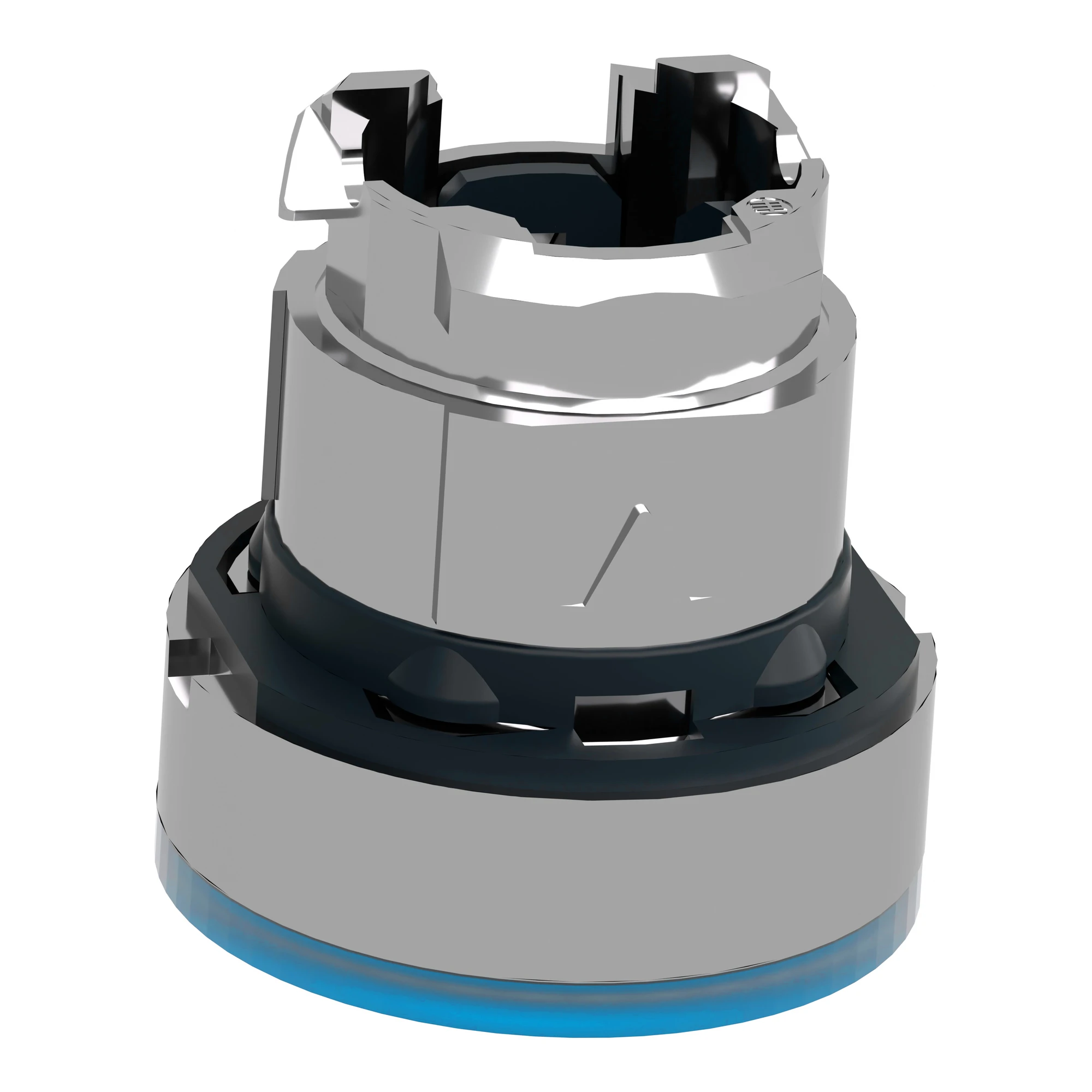 Schneider Electric ZB4BA68 Illuminated pushbutton, front element, Harmony XB4, metal, 22mm, blue, momentary, for universal LED, for insert label (img_005) Schneider Electric ZB4BA68 Illuminated pushbutton, front element, Harmony XB4, metal, 22mm, blue, momentary, for universal LED, for insert label (img_005)