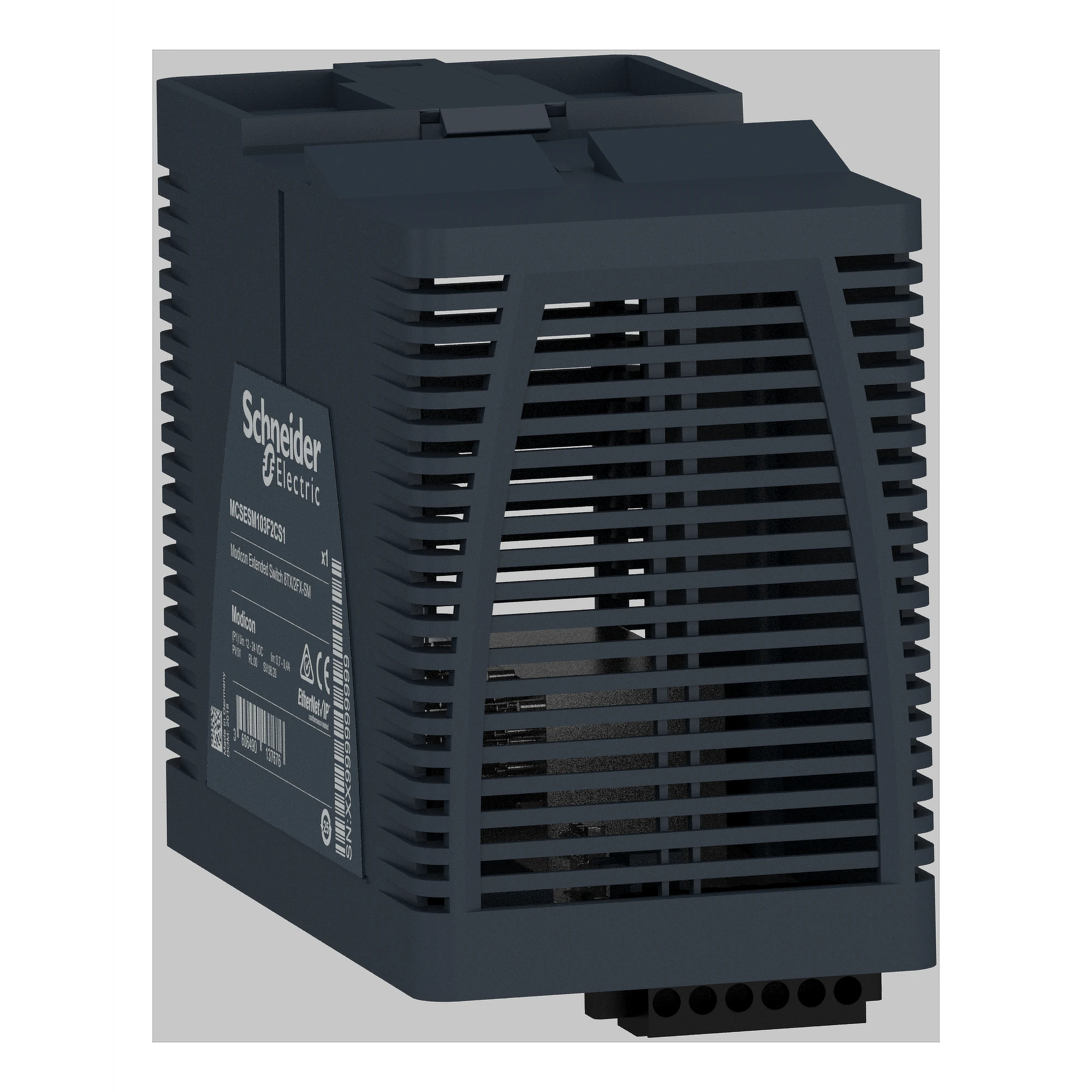 Schneider Electric MCSESM103F2CS1 Modicon Extended Managed Switch, 8 Copper Ports (8TX 10/100 Mbps) + 2 Singlemode Fiber Ports (2FX-SM 100 Mbps) (img_007) Schneider Electric MCSESM103F2CS1 Modicon Extended Managed Switch, 8 Copper Ports (8TX 10/100 Mbps) + 2 Singlemode Fiber Ports (2FX-SM 100 Mbps) (img_007)