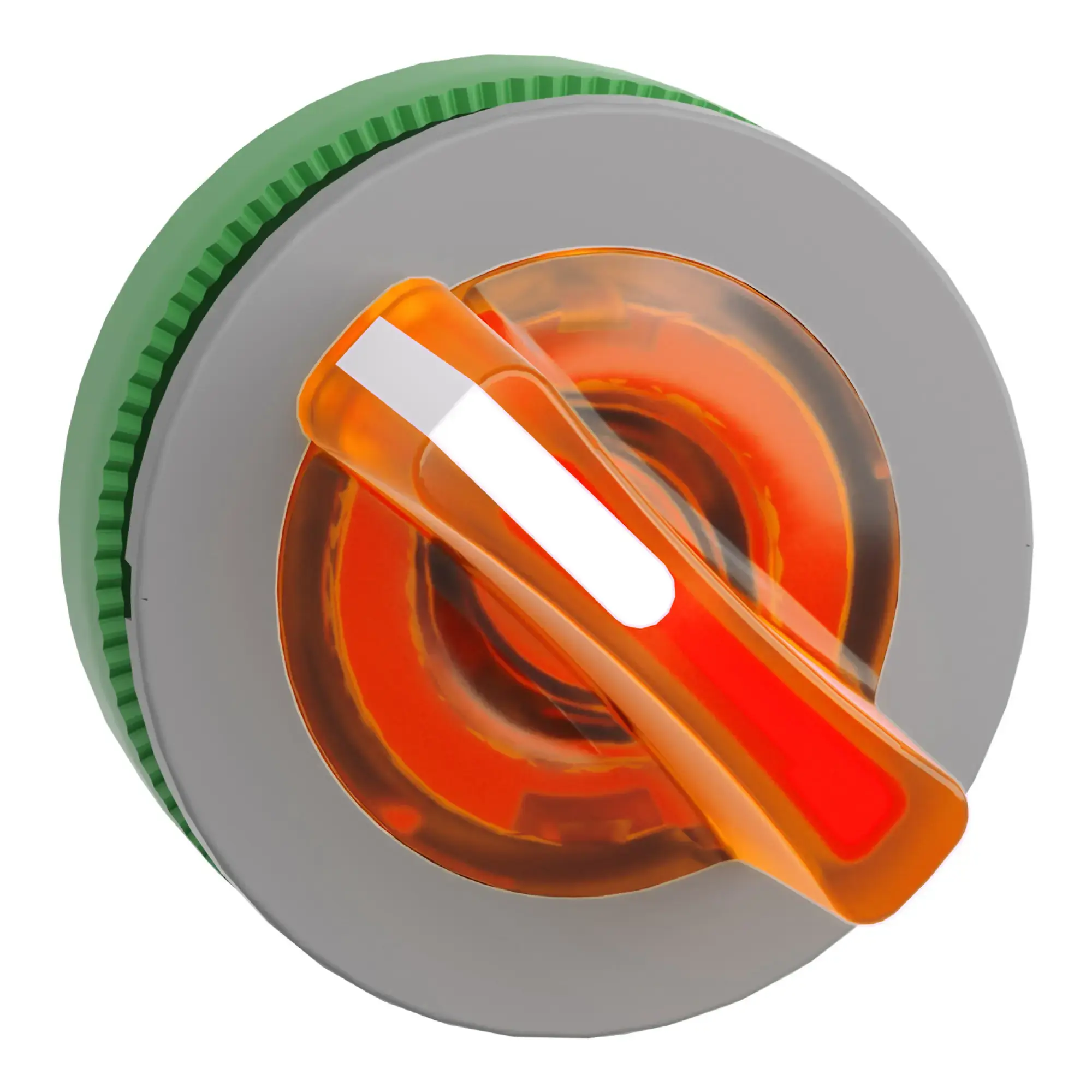 Schneider Electric ZB5FK1253C0 Illuminated Selector Switch, Front Element, Harmony XB5F, Plastic, 30mm, Orange, for Universal LED, 2 Positions, Latching (img_008)