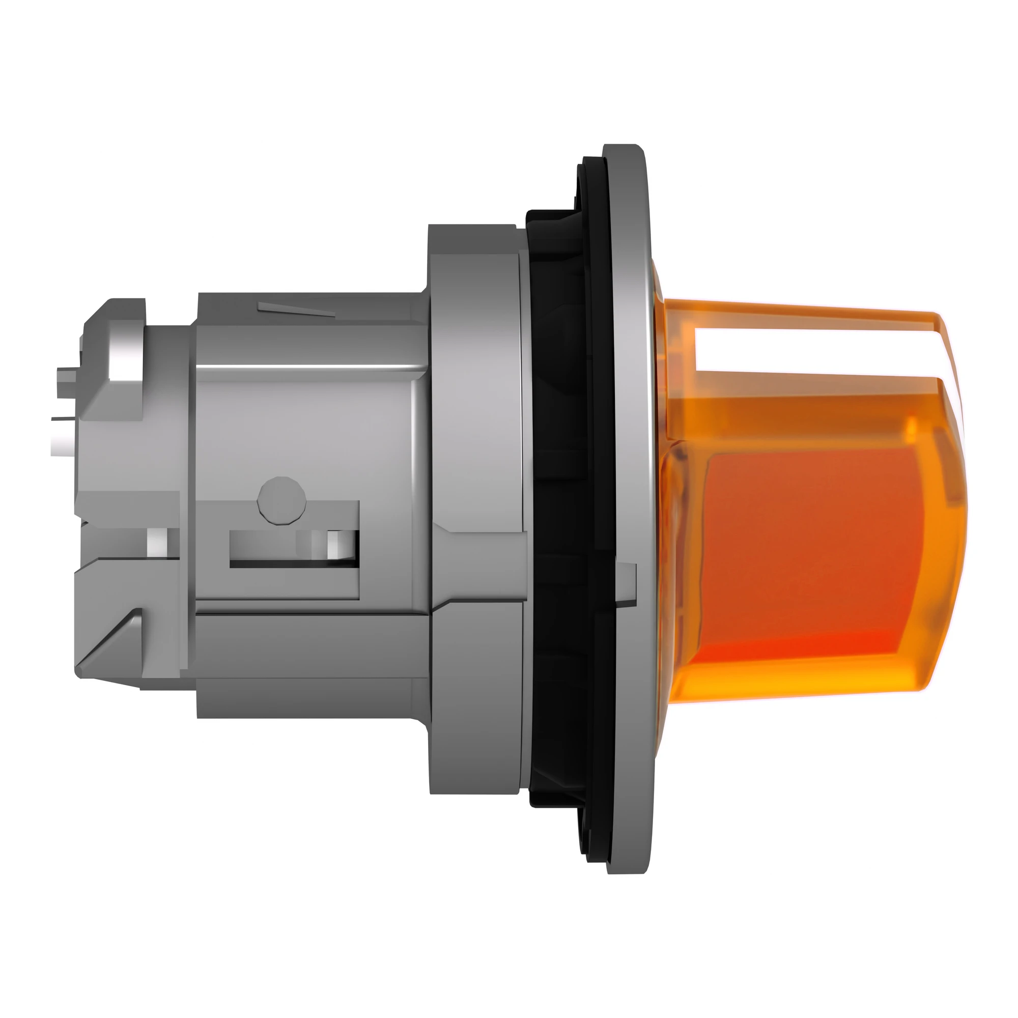 Schneider Electric ZB4FK1253 Illuminated selector switch, front element, Harmony XB4F, metal, 30mm, orange, for universal LED, 2 positions, latching (img_002)