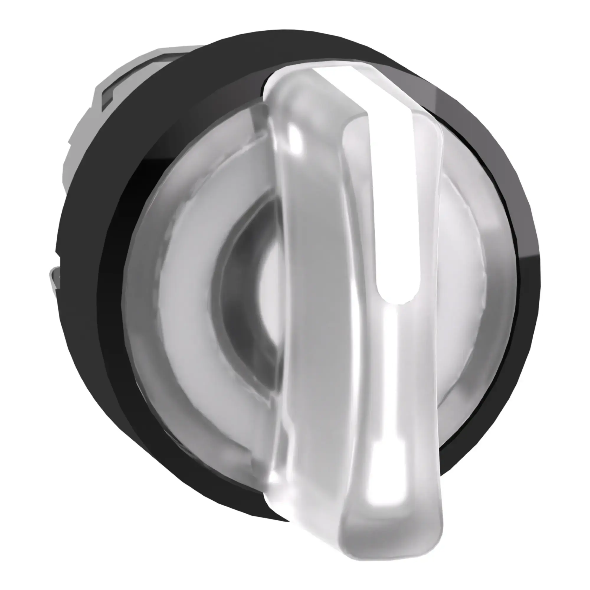 Schneider Electric ZB4BK13137 Illuminated Selector Switch, Front Element, Harmony XB4, Black Metal, 22mm, White, for Universal LED, 3 Positions, Latching (img_009)