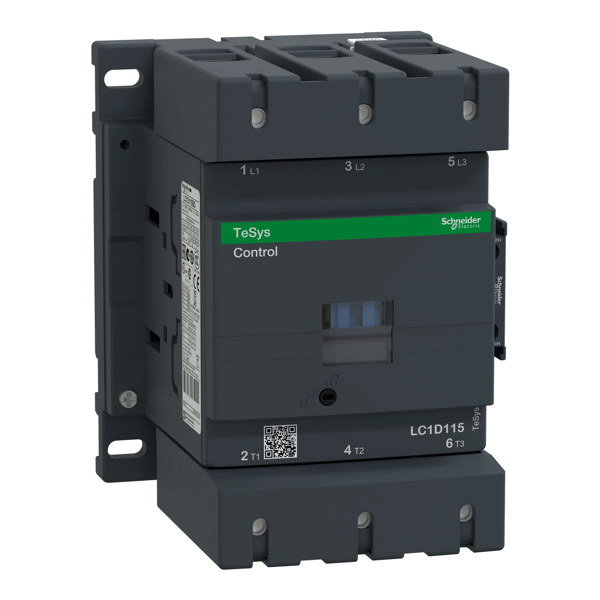 Schneider Electric LC1D115RD Power contactor LC1D 3p, +1NO+1NC, 55 kW, 115 A, 400 V AC3, coil 440 V DC (img_001) Schneider Electric LC1D115RD Power contactor LC1D 3p, +1NO+1NC, 55 kW, 115 A, 400 V AC3, coil 440 V DC (img_001)