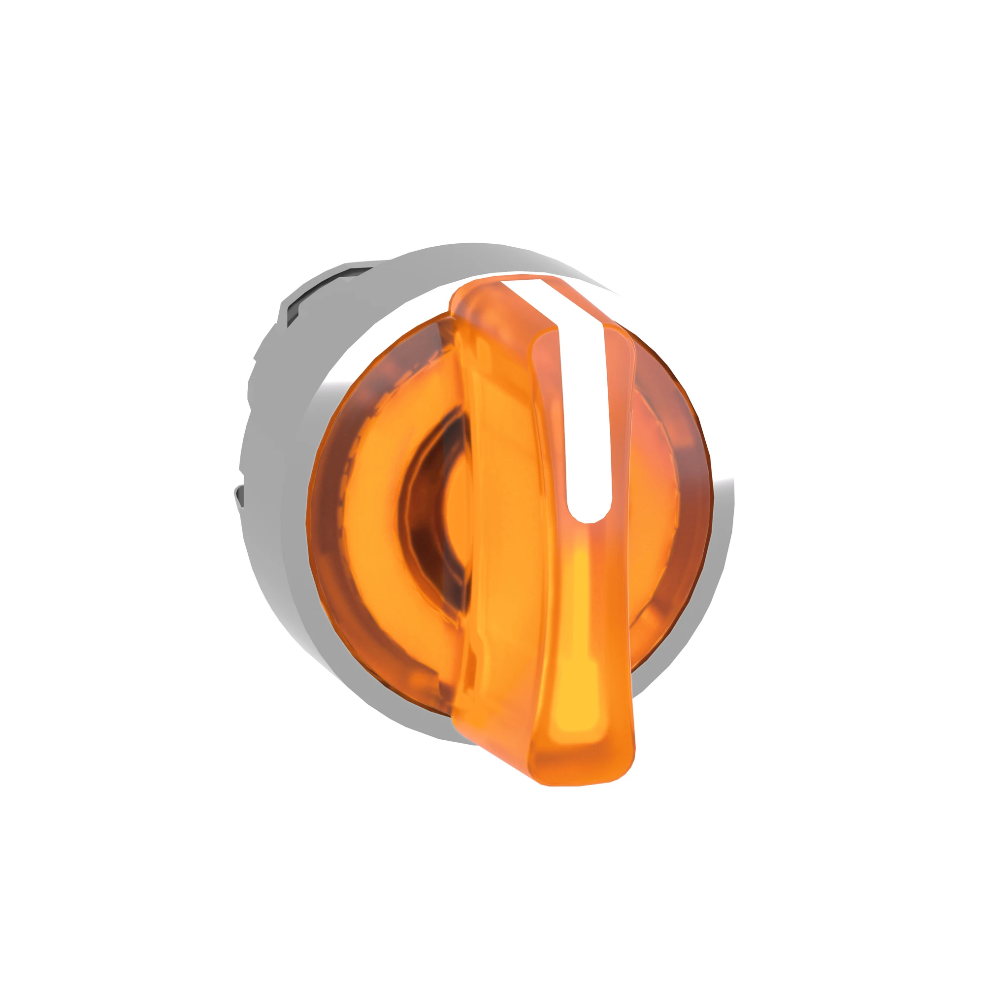 Schneider Electric ZB4BK1753 Illuminated Selector Switch, Front Element, Harmony XB4, Metal, 22mm, Orange, for Universal LED, 3 Positions, Momentary Left (img_003)