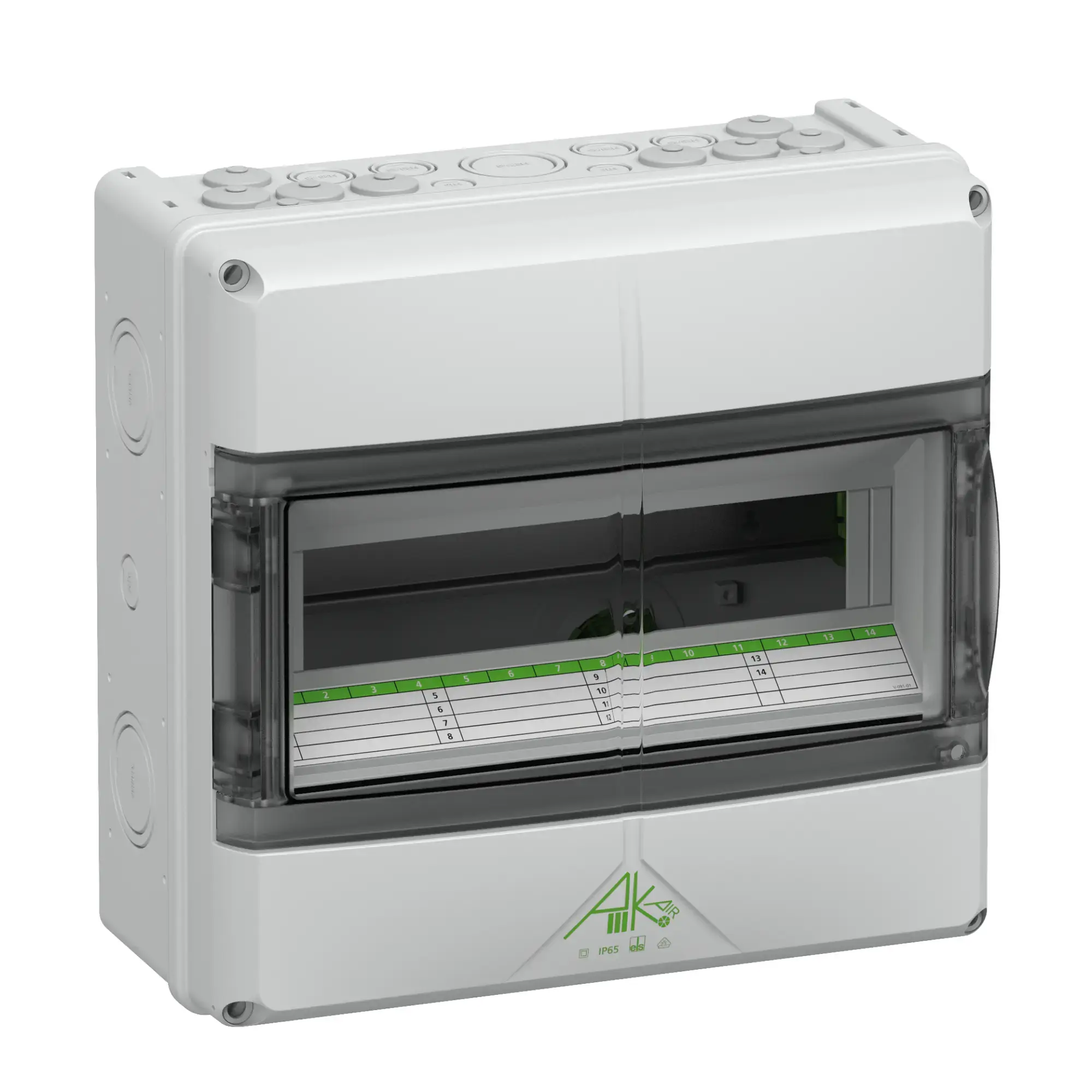 Spelsberg 73341401 Small distributions boards, Type of protection IP65, 14 TE, Impact strength IK08, Protection class II, Un 400V DC, DLG, UL-EU, VDE, Halogen free (img_001)