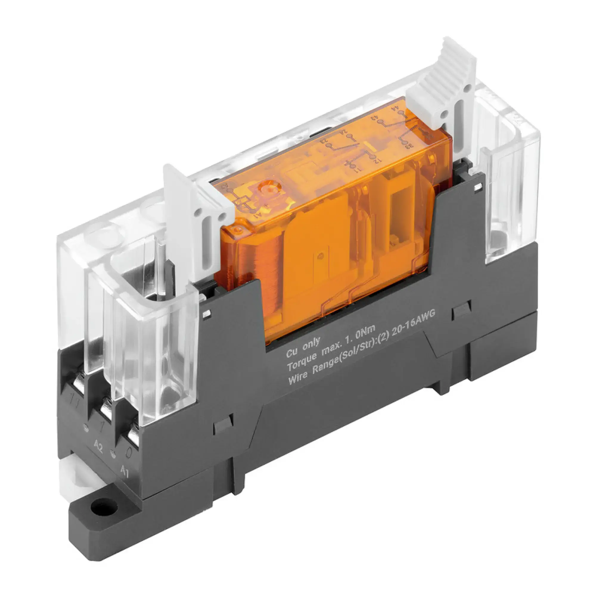 Weidmüller 2759070000 Relay module, 24 V DC ±10 %, Green LED, 1 NC and 3 NO contacts forcibily guided (EN 61810-3 type A) (AgSnO gold-plated) , 250 V AC, 6 A, Screw connect (img_001) Weidmüller 2759070000 Relay module, 24 V DC ±10 %, Green LED, 1 NC and 3 NO contacts forcibily guided (EN 61810-3 type A) (AgSnO gold-plated) , 250 V AC, 6 A, Screw connect (img_001)