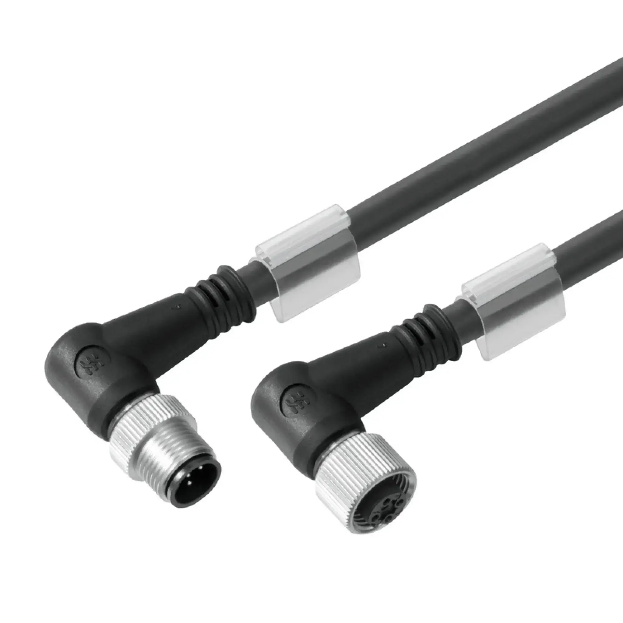 Weidmüller 1059730500 Sensor-actuator Cable, M12 / M12, Number of poles: 4, 5 m, pin, 90° - socket 90°, LED: No, Shielded: Yes (img_004)