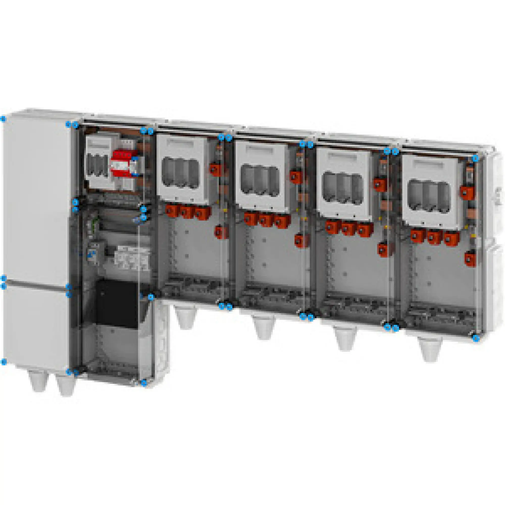 Hensel 65000166 Ladeverteiler für bis zu 4 Abgänge à 140kW Mi EV 140kW 4001 (img_001)