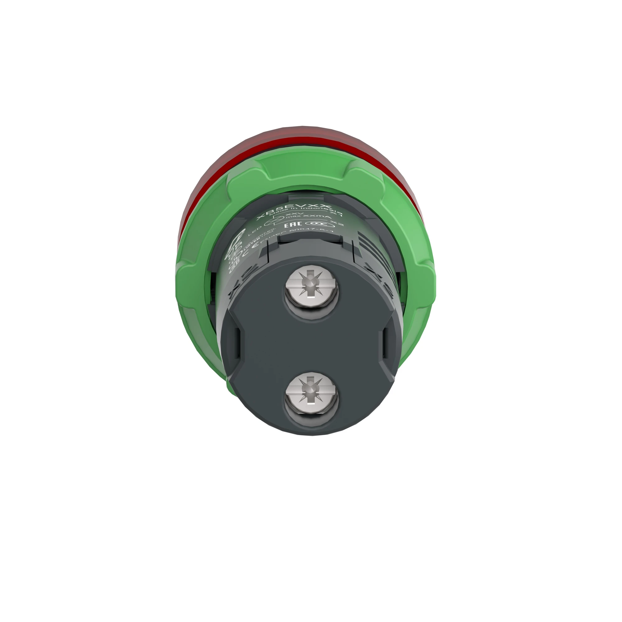 Schneider Electric XB5EVB4 Illuminated Indicator, Harmony XB5, Plastic, Monoblock, Red, 22mm, Universal LED, Smooth Dome, 24V ACDC (img_004)