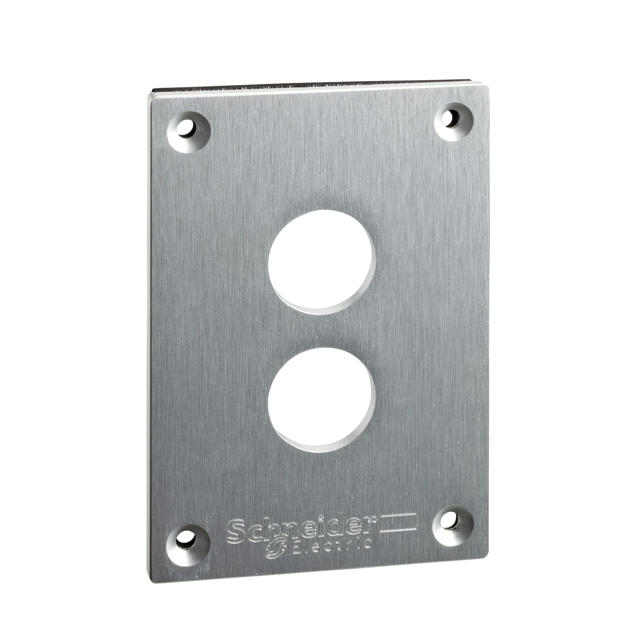 Schneider Electric XAPE302 Mounting plate, XAP-E, metal, 2 horizontal drillings (img_001) Schneider Electric XAPE302 Mounting plate, XAP-E, metal, 2 horizontal drillings (img_001)