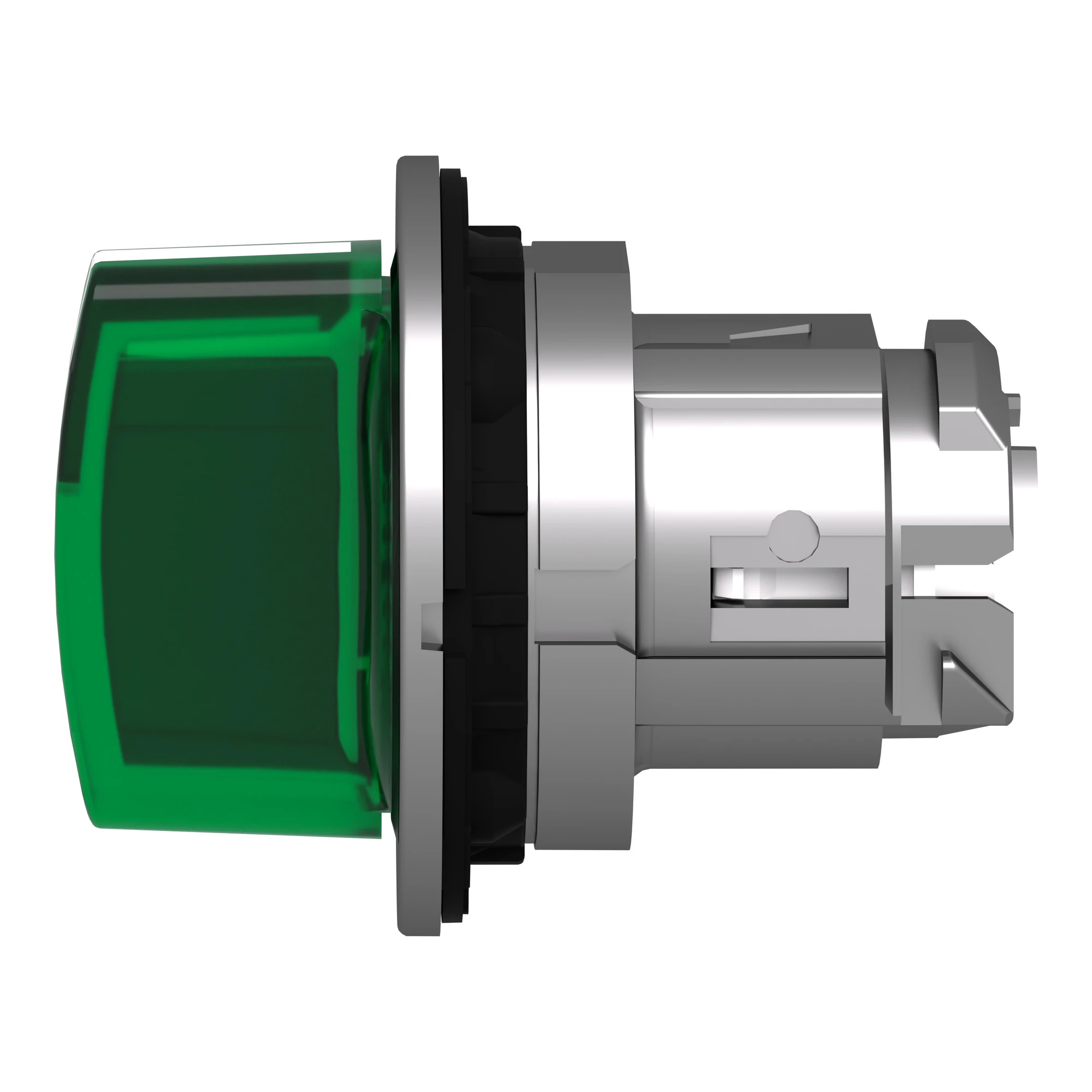 Schneider Electric ZB4FK1333 Illuminated selector switch, front element, Harmony XB4F, metal, 30mm, green, for universal LED, 3 positions, locking (img_007)