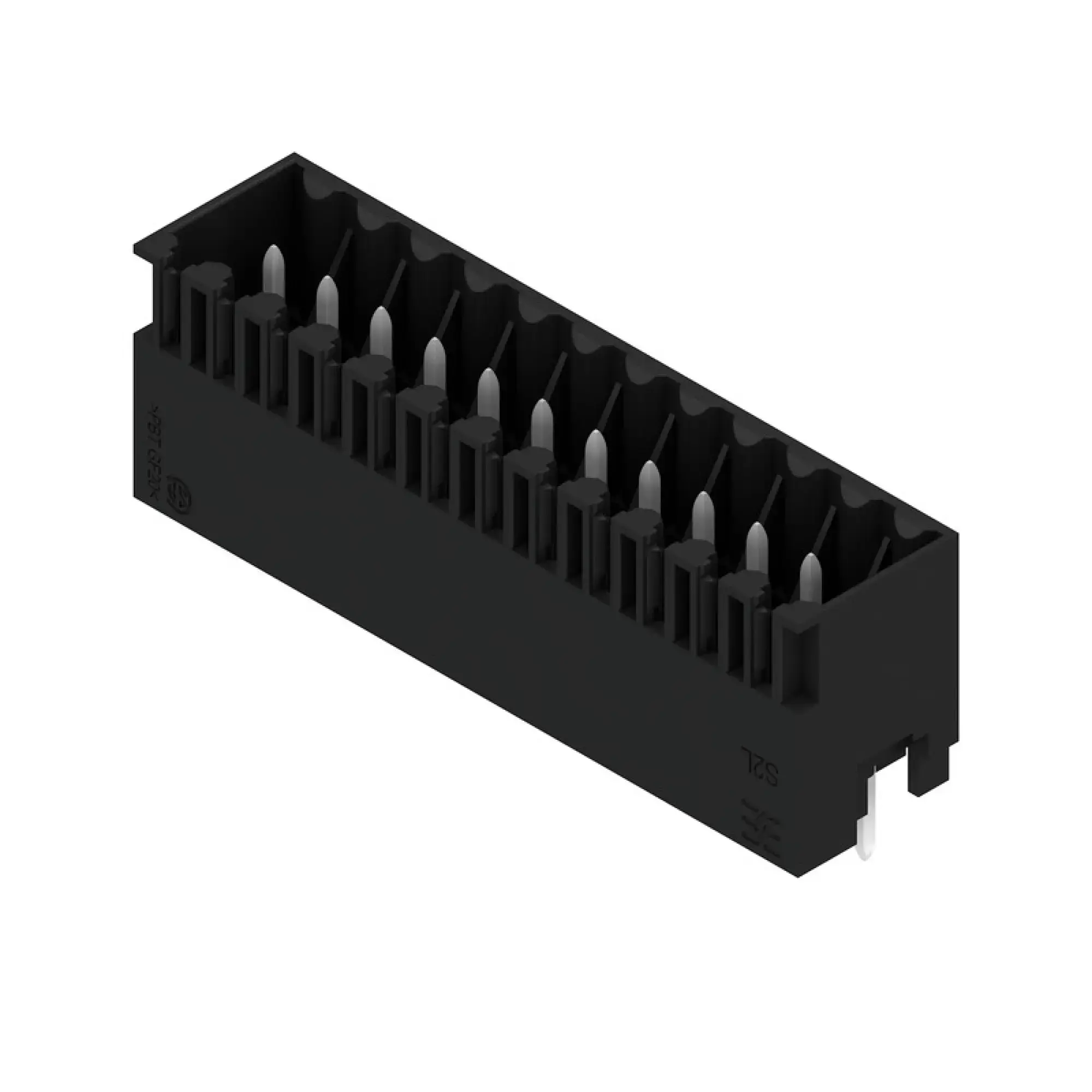 Weidmüller 1729040000 PCB connector (board connection), 125 V, 10 A, Pitch in mm: 3.50, Number of poles: 24, THT solder connection, Box (img_001)