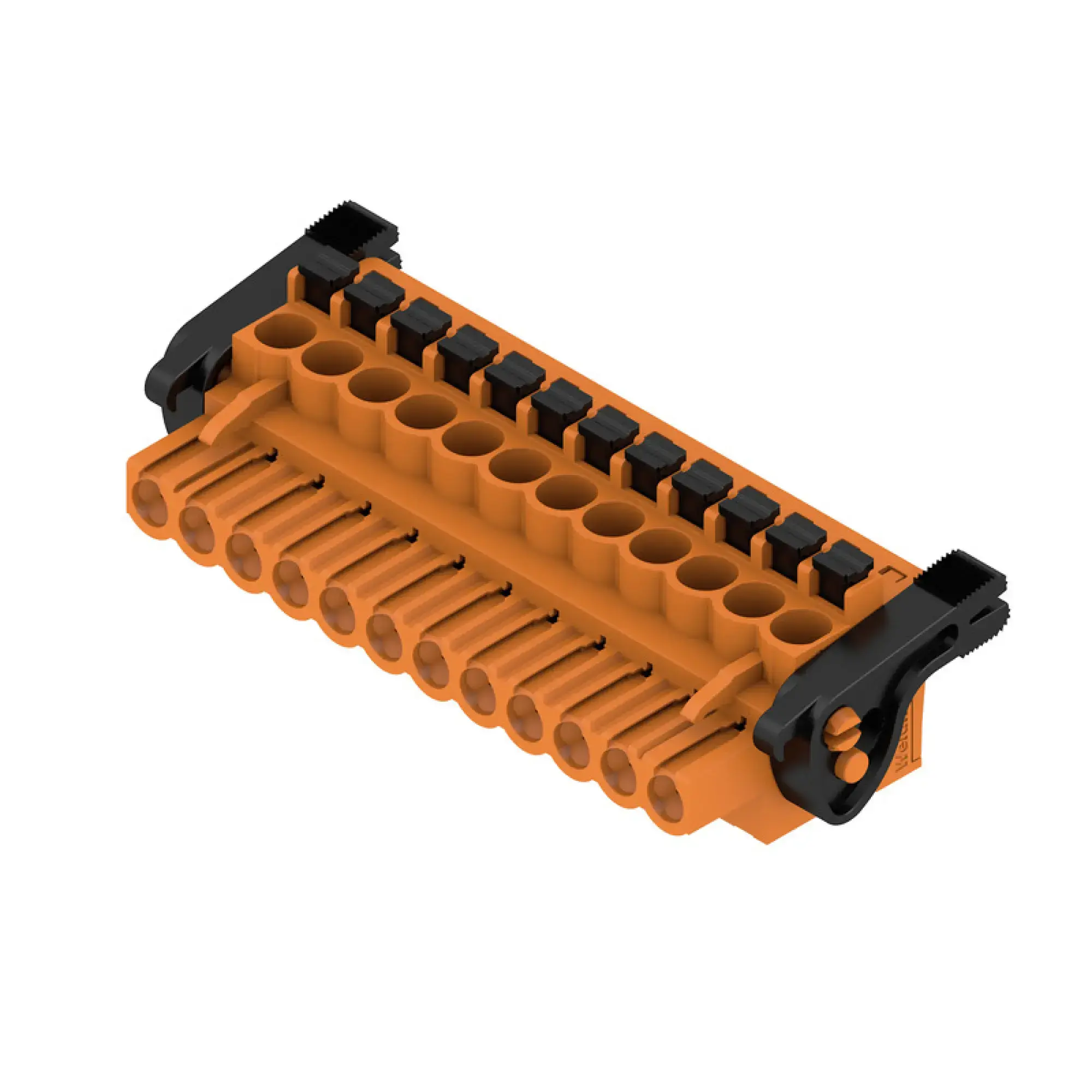 Weidmüller 1980970000 PCB connector (wire connection), 320 V, 24 A, Pitch in mm: 5.00, 3.31 mm², Number of poles: 12, PUSH IN with actuator, Box (img_001)