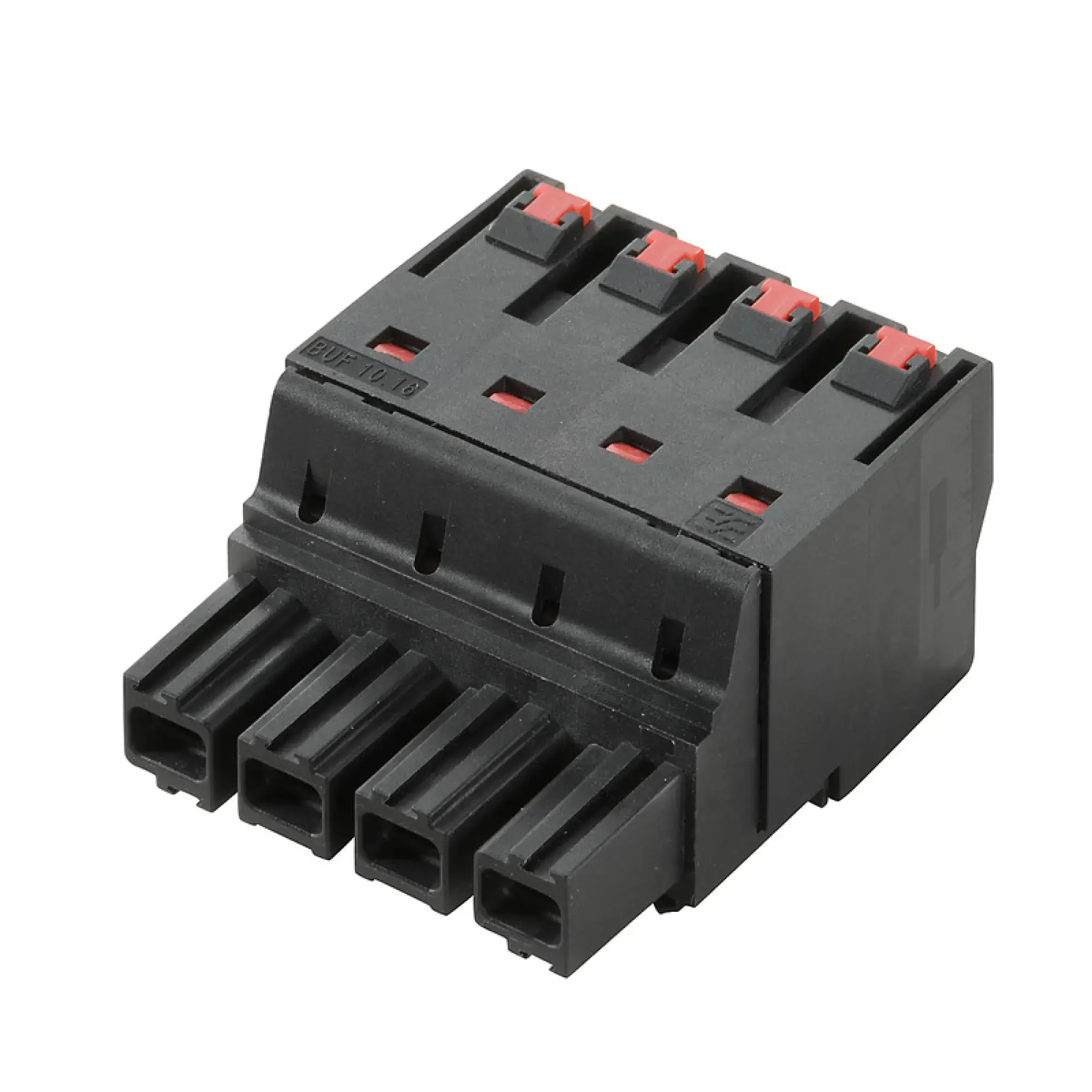 Weidmüller 2493410000 PCB connector (wire connection), 1000 V, 76 A, Pitch in mm: 10.16, 16 mm², Number of poles: 4, PUSH IN with actuator, Box (img_002)