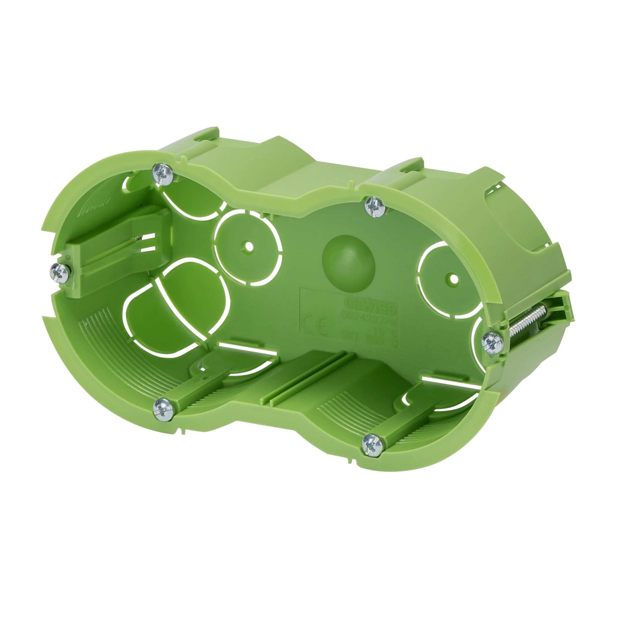 GEWISS GW24282PM GREEN WALL - ROUND FLUSH-MOUNTING BOXES - 2+2 GANG - FOR PLASTEBOARD AND MOBILE WALLS - 86x76x53 (img_001) GEWISS GW24282PM GREEN WALL - ROUND FLUSH-MOUNTING BOXES - 2+2 GANG - FOR PLASTEBOARD AND MOBILE WALLS - 86x76x53 (img_001)