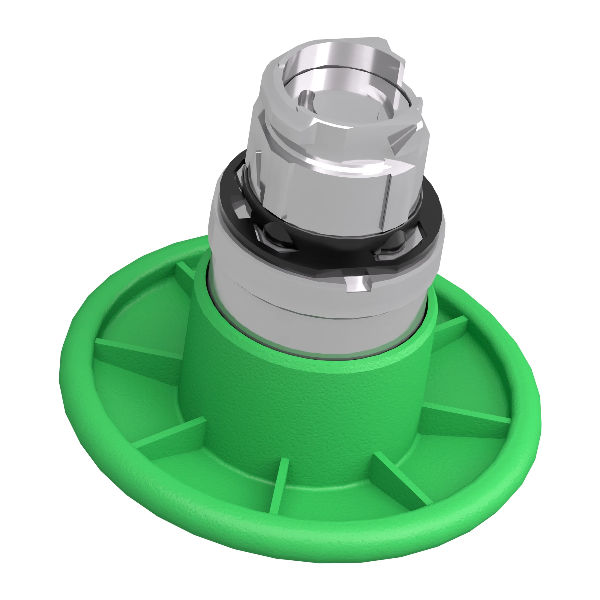 Schneider Electric ZB4BR3 Mushroom push button, front element, Harmony XB4, metal, 22mm, green, mushroom 60mm, unmarked, momentary (img_007) Schneider Electric ZB4BR3 Mushroom push button, front element, Harmony XB4, metal, 22mm, green, mushroom 60mm, unmarked, momentary (img_007)