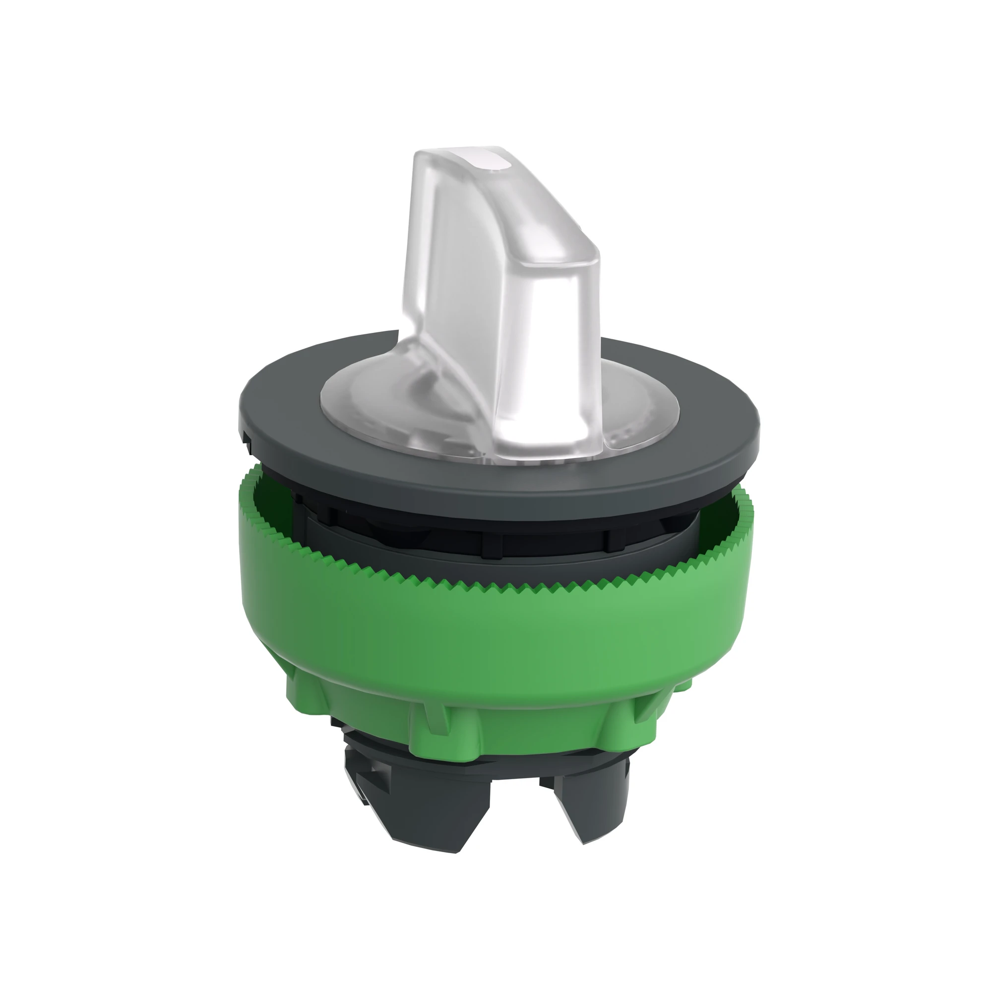 Schneider Electric ZB5FK1713 Illuminated Selector Switch, Front Element, Harmony XB5F, Plastic, 30mm, White, for Universal LED, 3 Positions, Momentary Left (img_005)