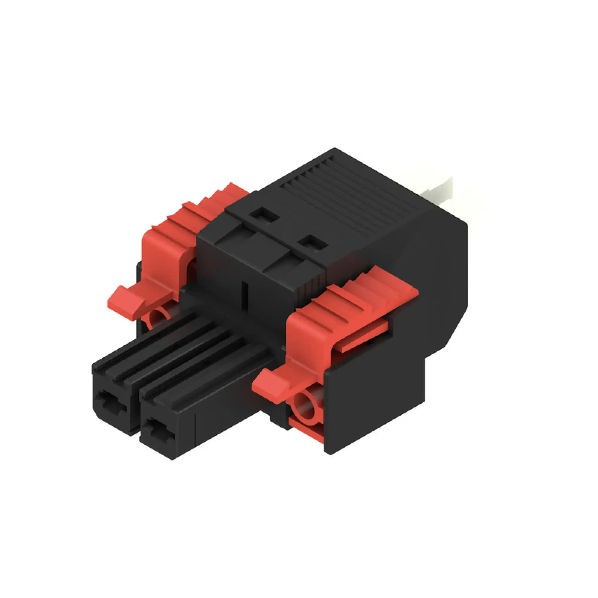 Weidmüller 2549280000 PCB connector (wire connection), 1000 V, 41 A, Pitch in mm: 7.62, 6 mm², Number of poles: 2, PUSH IN with actuator, Box (img_001)