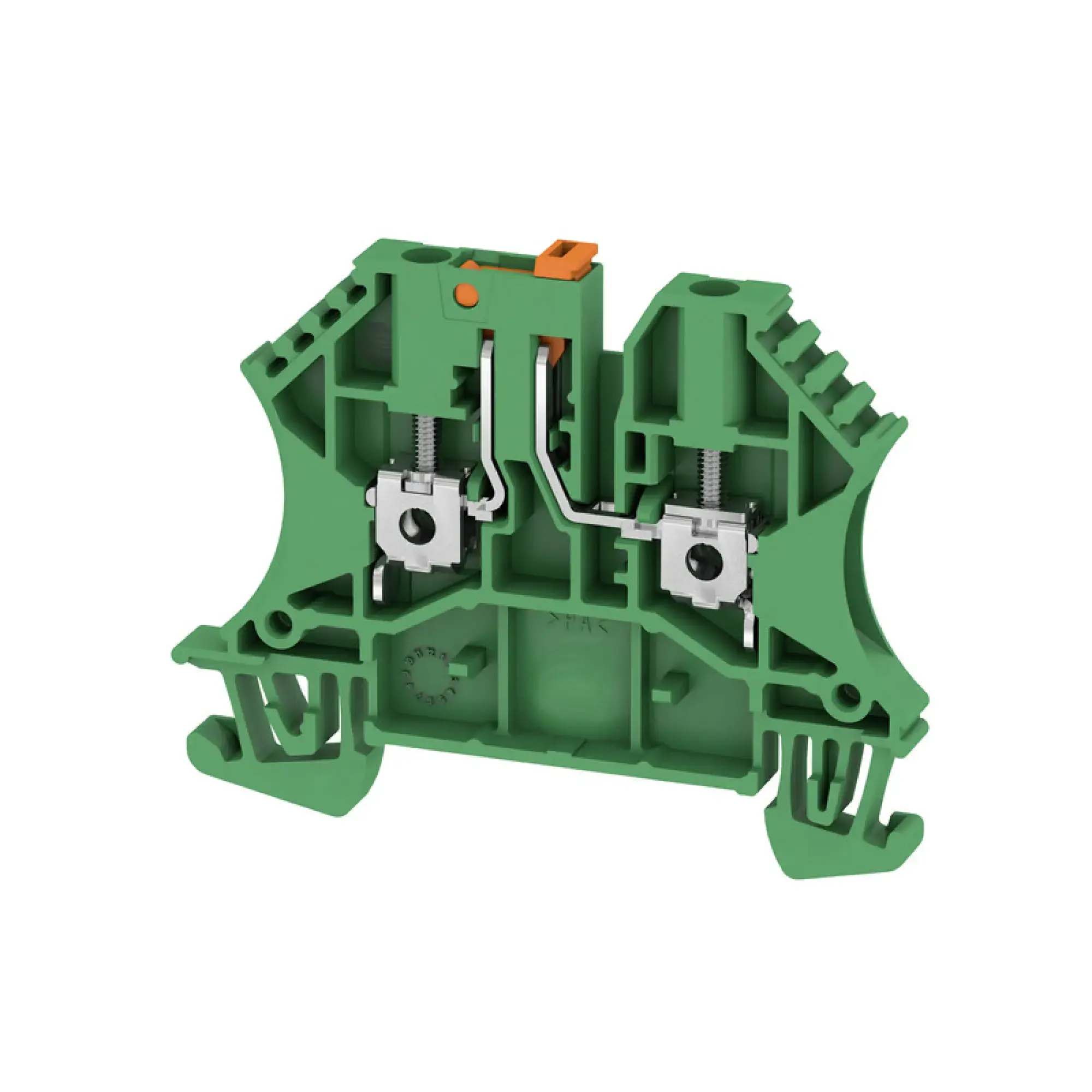 Weidmüller 1191630000 Test-disconnect terminal, Screw connection, green, 2.5 mm², 24 A, 500 V, Number of connections: 2, Number of levels: 1 (img_001)