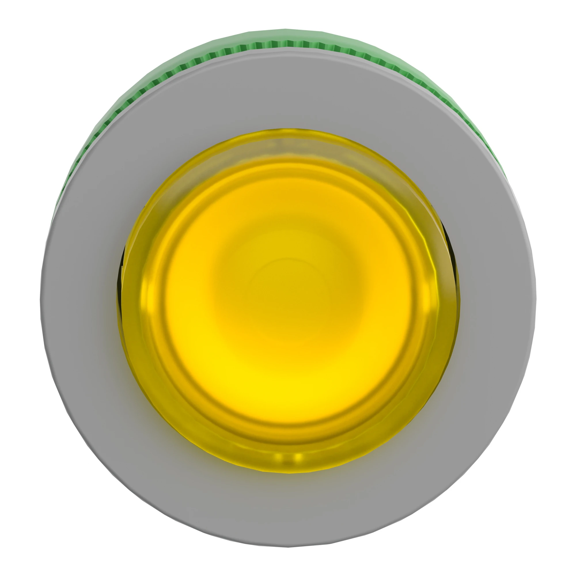 Schneider Electric ZB5FH83C0 Illuminated Push Button, Front Element, Harmony XB5F, Plastic, 30mm, Light Grey, Yellow, Prominent, Unlabeled, Latching (img_006)