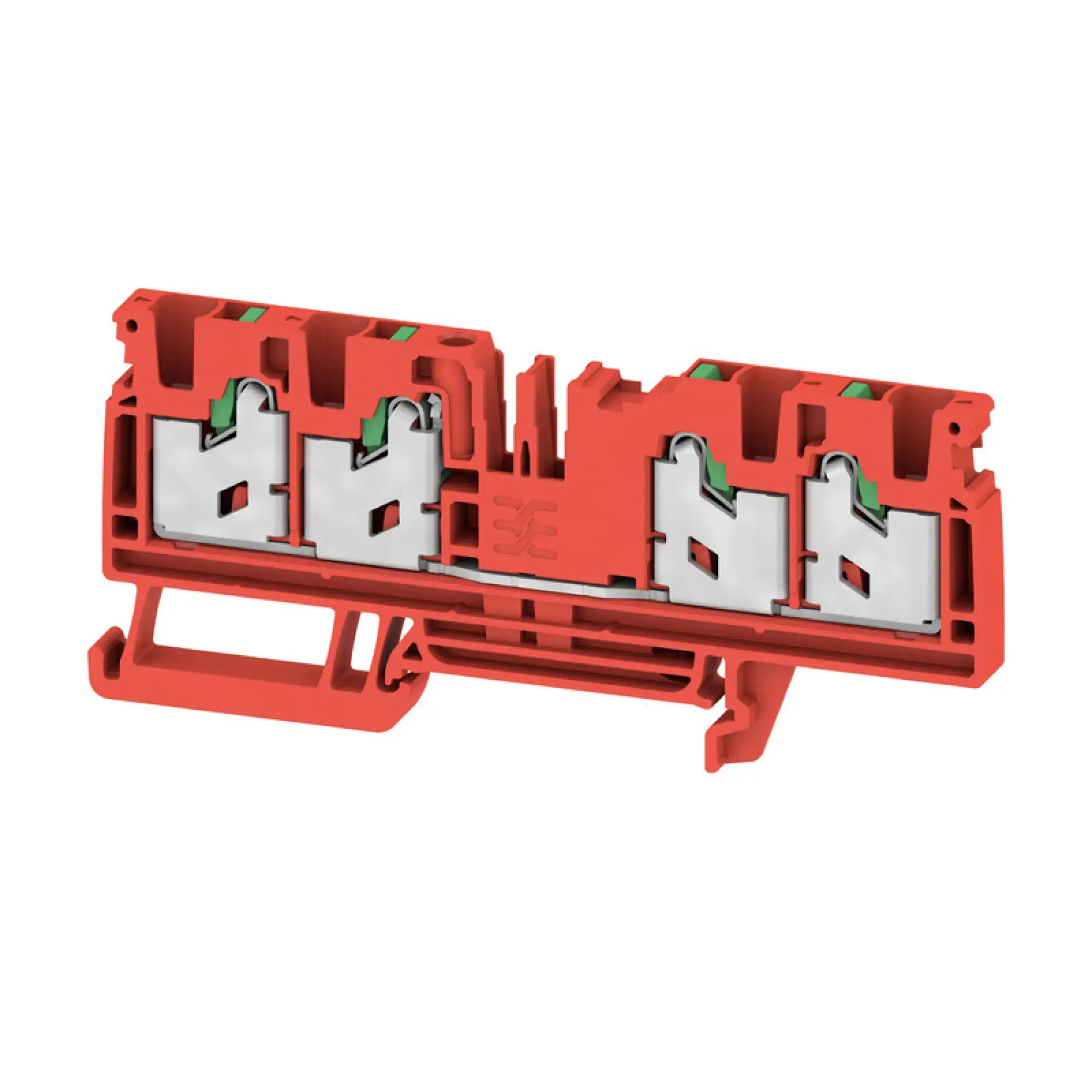 Weidmüller 3109600000 Feed-through terminal block, SNAP IN, red, 4 mm², 32 A, 1000 V, Number of connections: 4 S4C 4 RD (img_001)