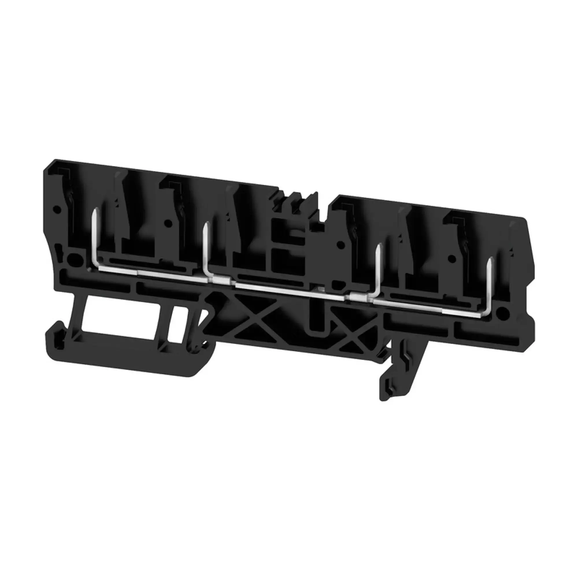 Weidmüller 2716230000 Pluggable terminal, Tension-clamp connection, dark beige, black, 2.5, 2.5 mm², 24 A, Number of connections: 4, Number of levels: 1, TS 35, V-0, Wemid (img_001)