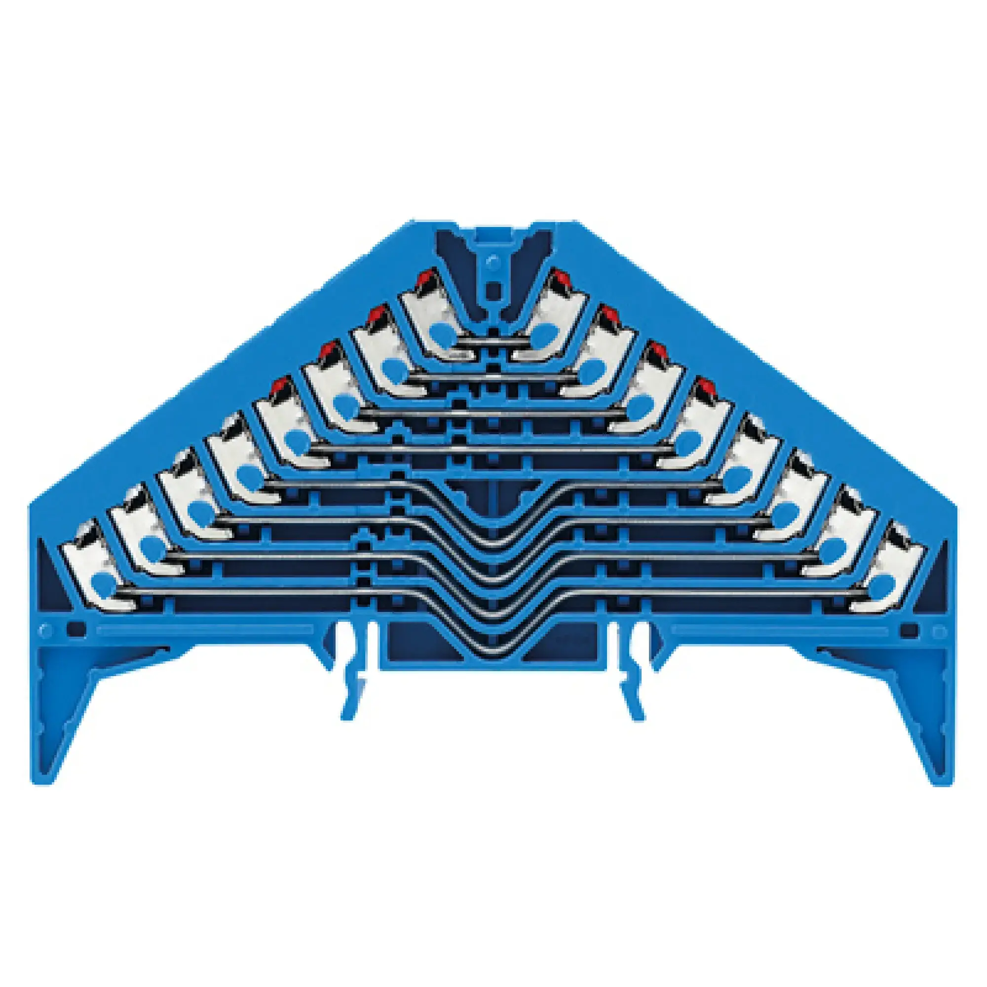 Weidmüller 1267830000 Patch distributor terminal, PUSH IN, blue, 1.5 mm², 8 A, 250 V, Number of connections: 32, Number of levels: 8, TS 35 x 15, V-0, Polycarbonate (img_001) Weidmüller 1267830000 Patch distributor terminal, PUSH IN, blue, 1.5 mm², 8 A, 250 V, Number of connections: 32, Number of levels: 8, TS 35 x 15, V-0, Polycarbonate (img_001)