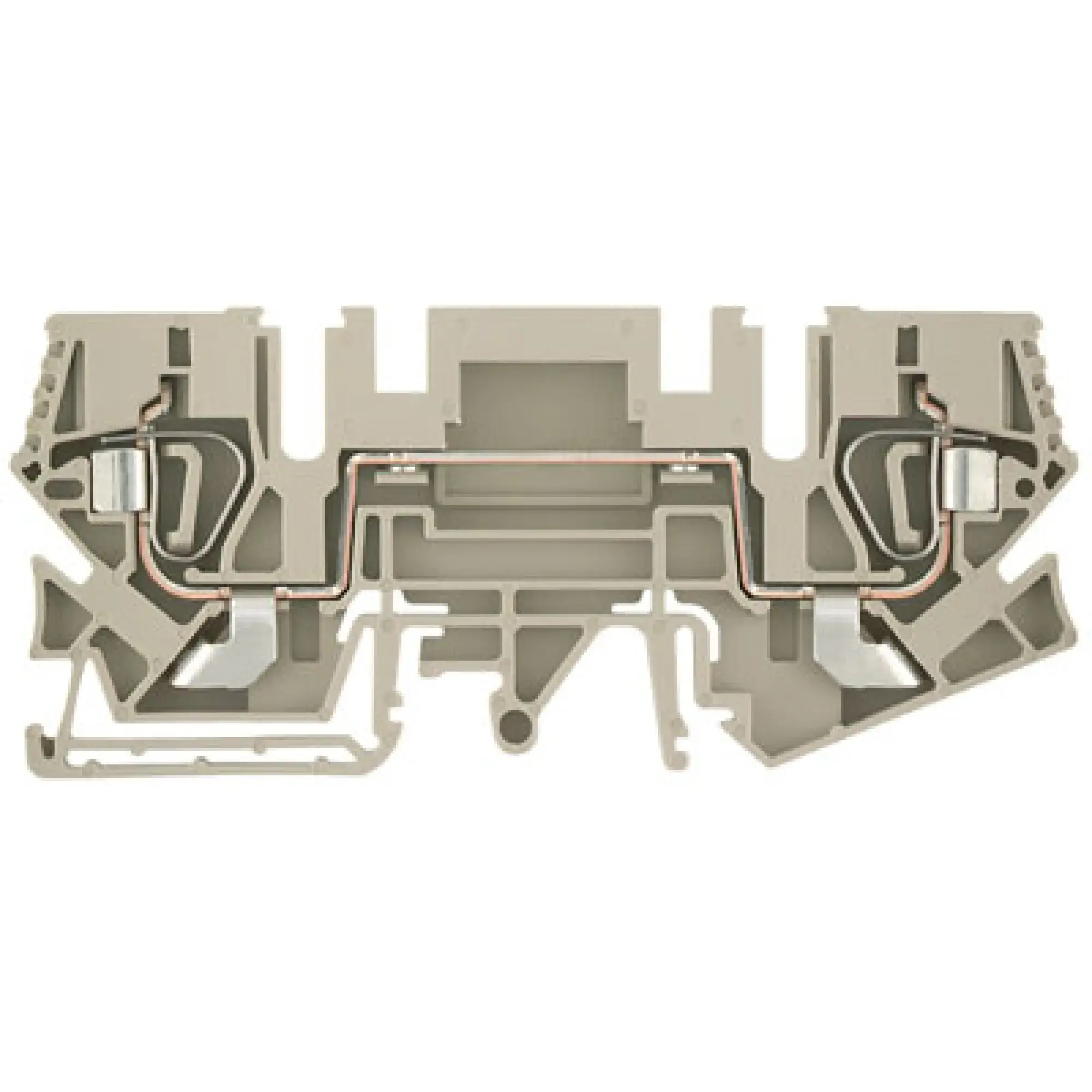 Weidmüller 1771810000 Feed-through terminal block, Tension-clamp connection, dark beige, 6 mm², 41 A, 800 V, Number of connections: 2 (img_001) Weidmüller 1771810000 Feed-through terminal block, Tension-clamp connection, dark beige, 6 mm², 41 A, 800 V, Number of connections: 2 (img_001)
