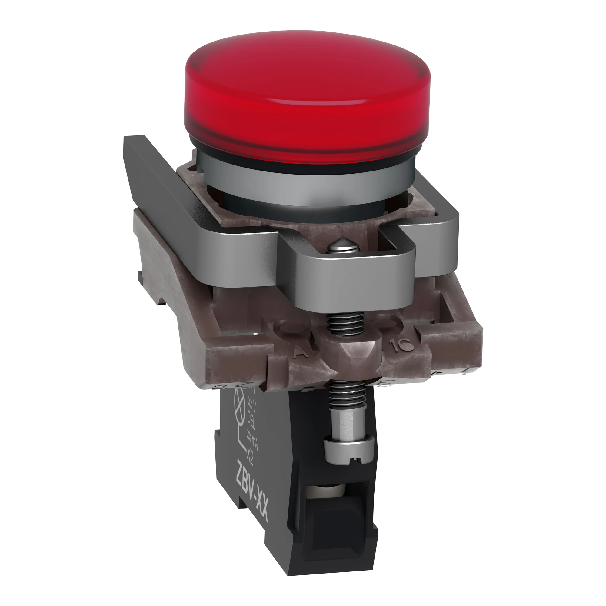 Schneider Electric XB4BVGM4T Pilot light, Harmony XB4, metal, 22mm, red, incl. universal LED module with guard, 110-240V AC (img_004) Schneider Electric XB4BVGM4T Pilot light, Harmony XB4, metal, 22mm, red, incl. universal LED module with guard, 110-240V AC (img_004)