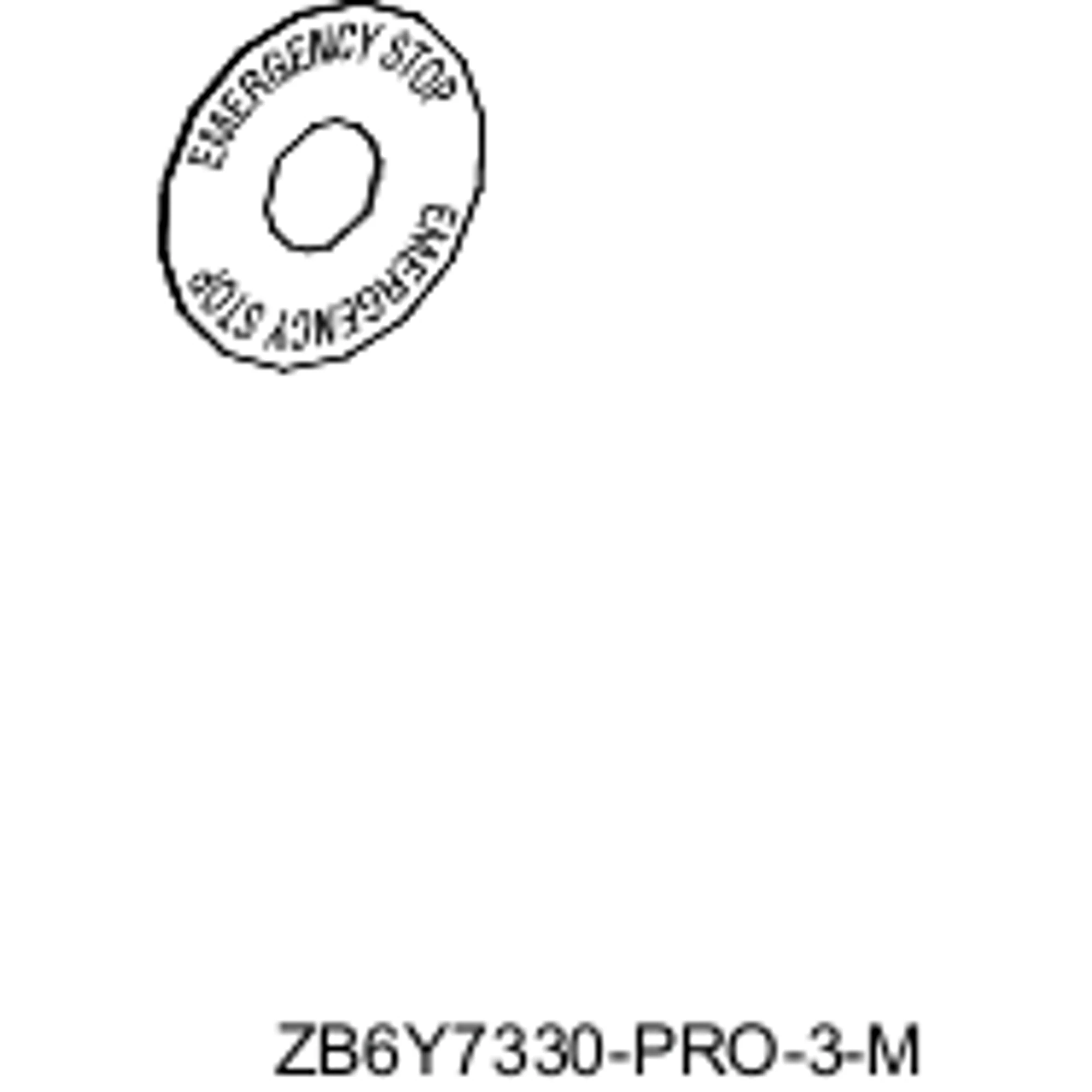 Schneider Electric ZB6Y7330 Sign, round Ø 45, for emergency stop pushbutton, yellow, EMERGENCY STOP (img_001) Schneider Electric ZB6Y7330 Sign, round Ø 45, for emergency stop pushbutton, yellow, EMERGENCY STOP (img_001)