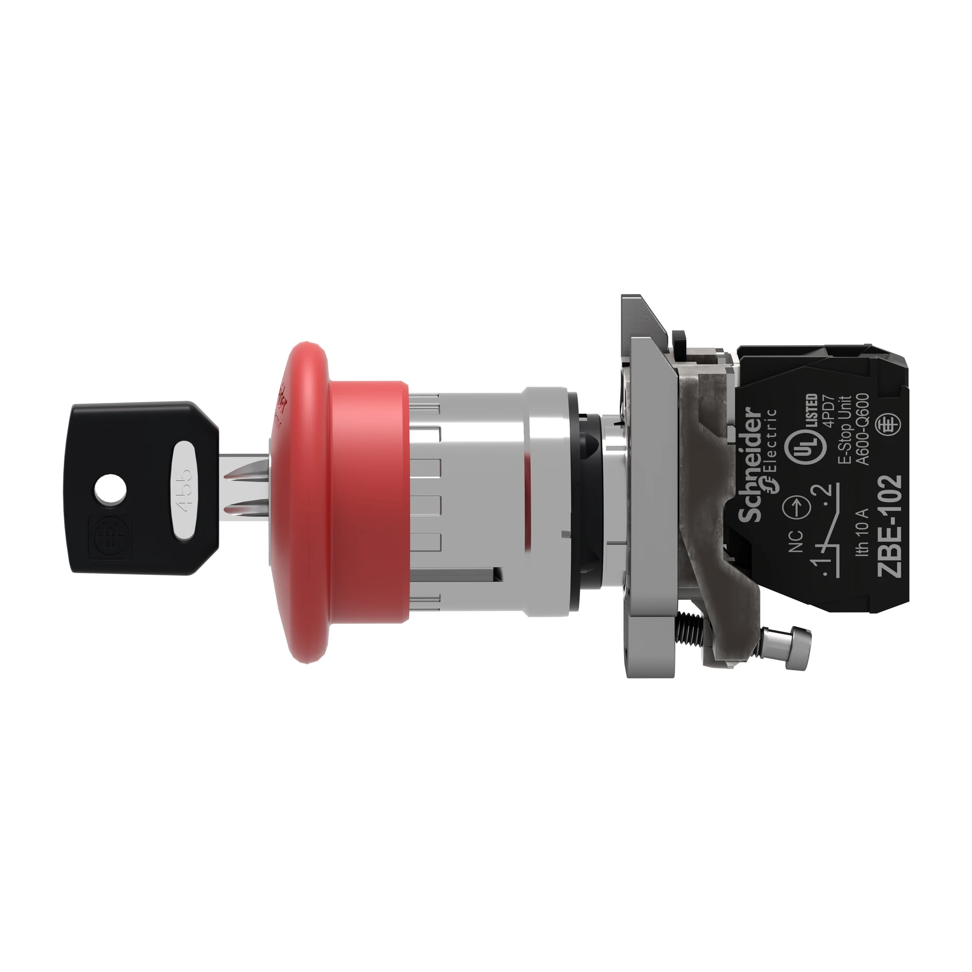 Schneider Electric XB4BS9442 Emergency Stop / Emergency-Stop Switch, Harmony XB4, Metal, 22mm, Red, Mushroom 40mm, Key Release, 1NC (img_004) Schneider Electric XB4BS9442 Emergency Stop / Emergency-Stop Switch, Harmony XB4, Metal, 22mm, Red, Mushroom 40mm, Key Release, 1NC (img_004)