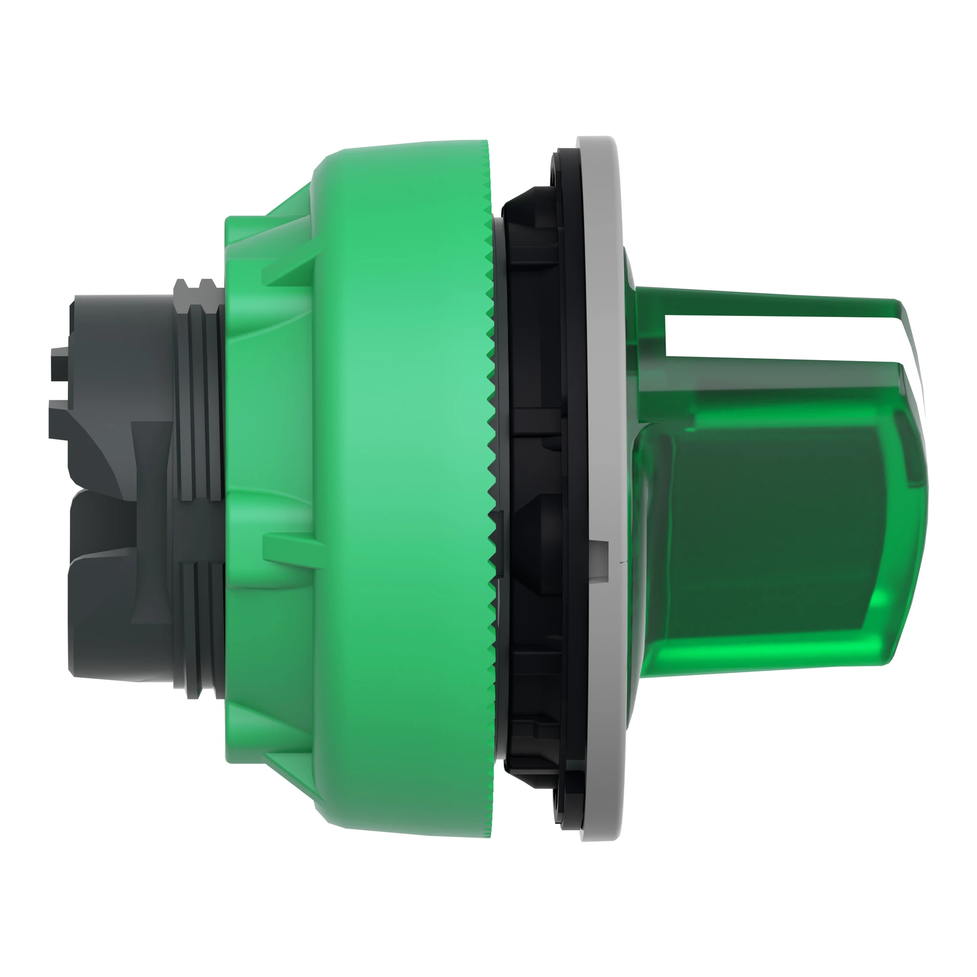 Schneider Electric ZB5FK1433C0 Illuminated Selector Switch, Front Element, Harmony XB5F, Plastic, 30mm, Green, for Universal LED, 2 Positions, Momentary (img_003)
