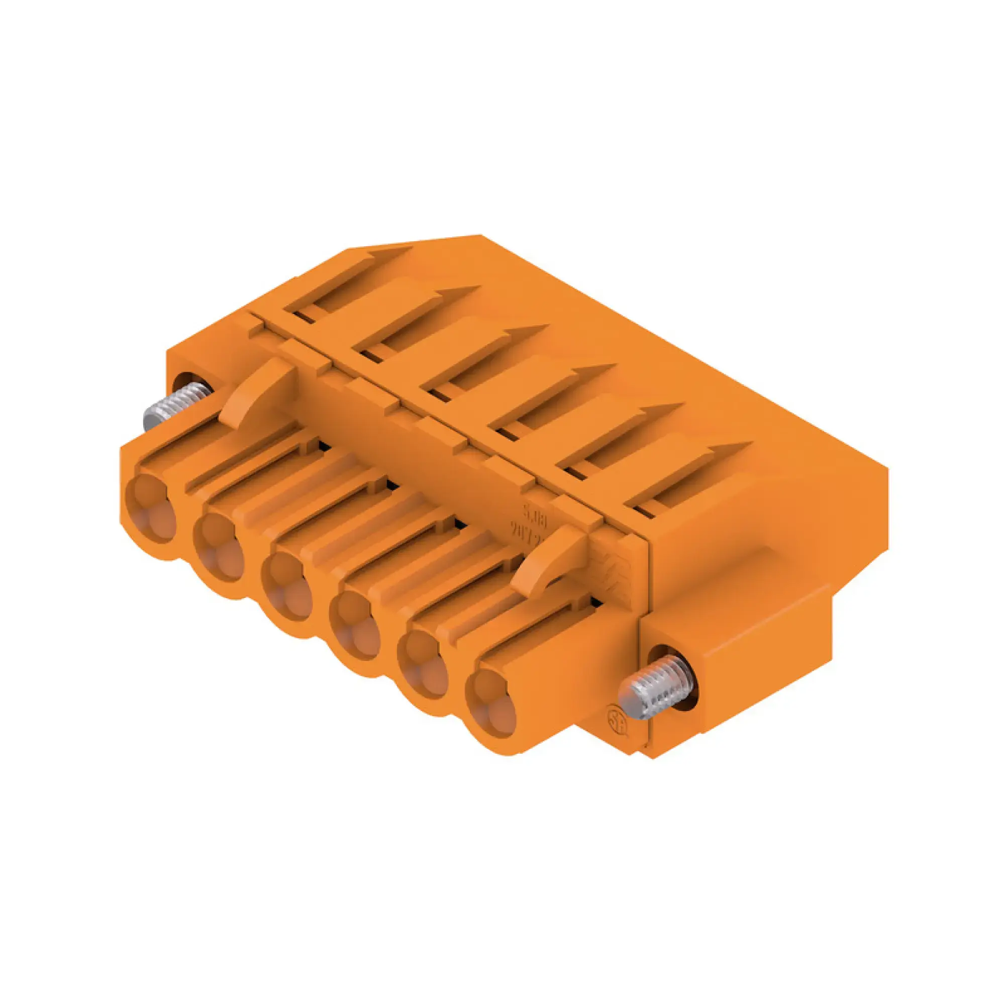 Weidmüller 1950350000 PCB connector (wire connection), 320 V, 23 A, Pitch in mm: 5.08, 4 mm², Number of poles: 6, Clamping yoke connection, Box (img_001)