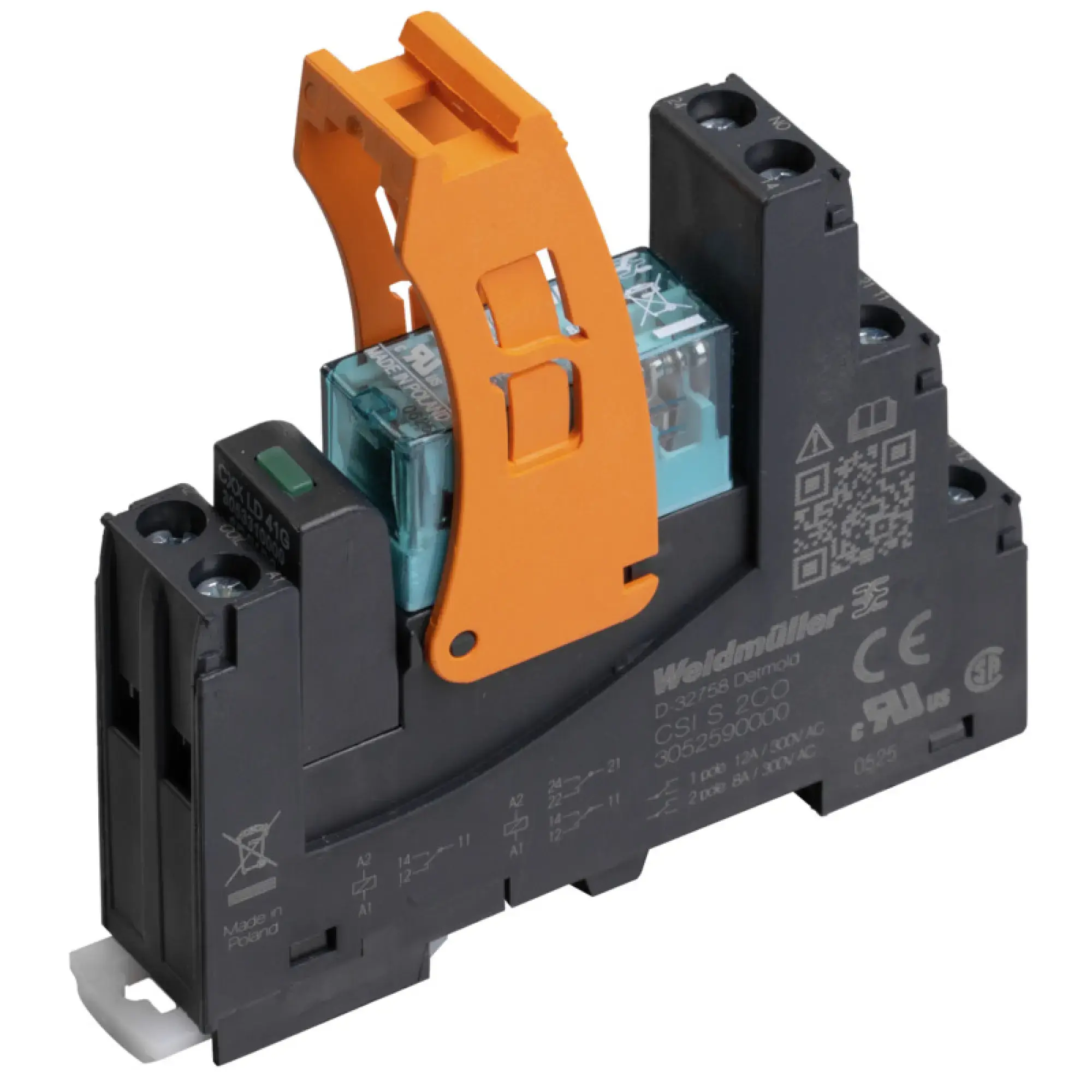 Weidmüller 3137440000 Relay module, 24 V DC +10 % / -20 %, Green LED, 1 CO contact (AgNi) , 250 V AC, 16 A, Screw connection CRIKIT S 24VDC 1CO L/D (img_001) Weidmüller 3137440000 Relay module, 24 V DC +10 % / -20 %, Green LED, 1 CO contact (AgNi) , 250 V AC, 16 A, Screw connection CRIKIT S 24VDC 1CO L/D (img_001)