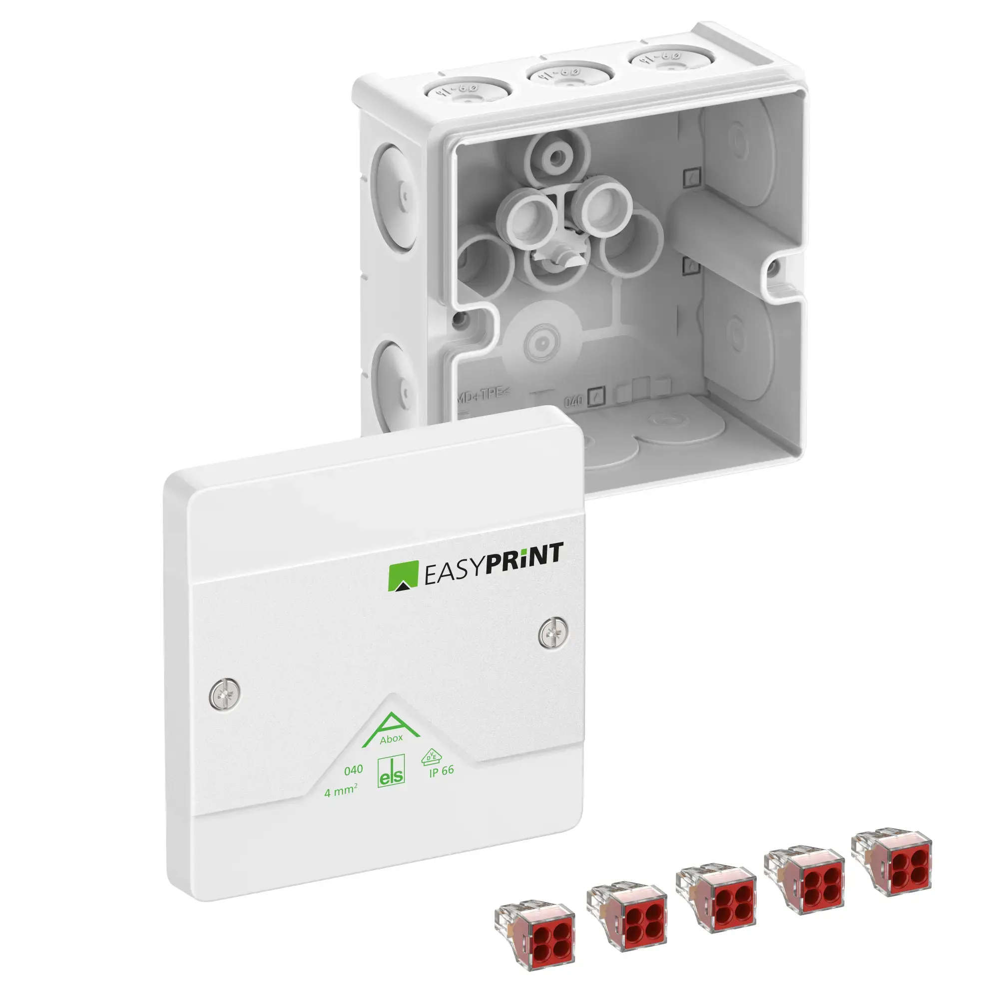 Spelsberg 804120EP Junction box, Type of protection IP66, max. 4², Impact strength IK07, Protection class II, Ui 400V AC, Ui 400V DC, DLG, VDE, Halogen free (img_001) Spelsberg 804120EP Junction box, Type of protection IP66, max. 4², Impact strength IK07, Protection class II, Ui 400V AC, Ui 400V DC, DLG, VDE, Halogen free (img_001)